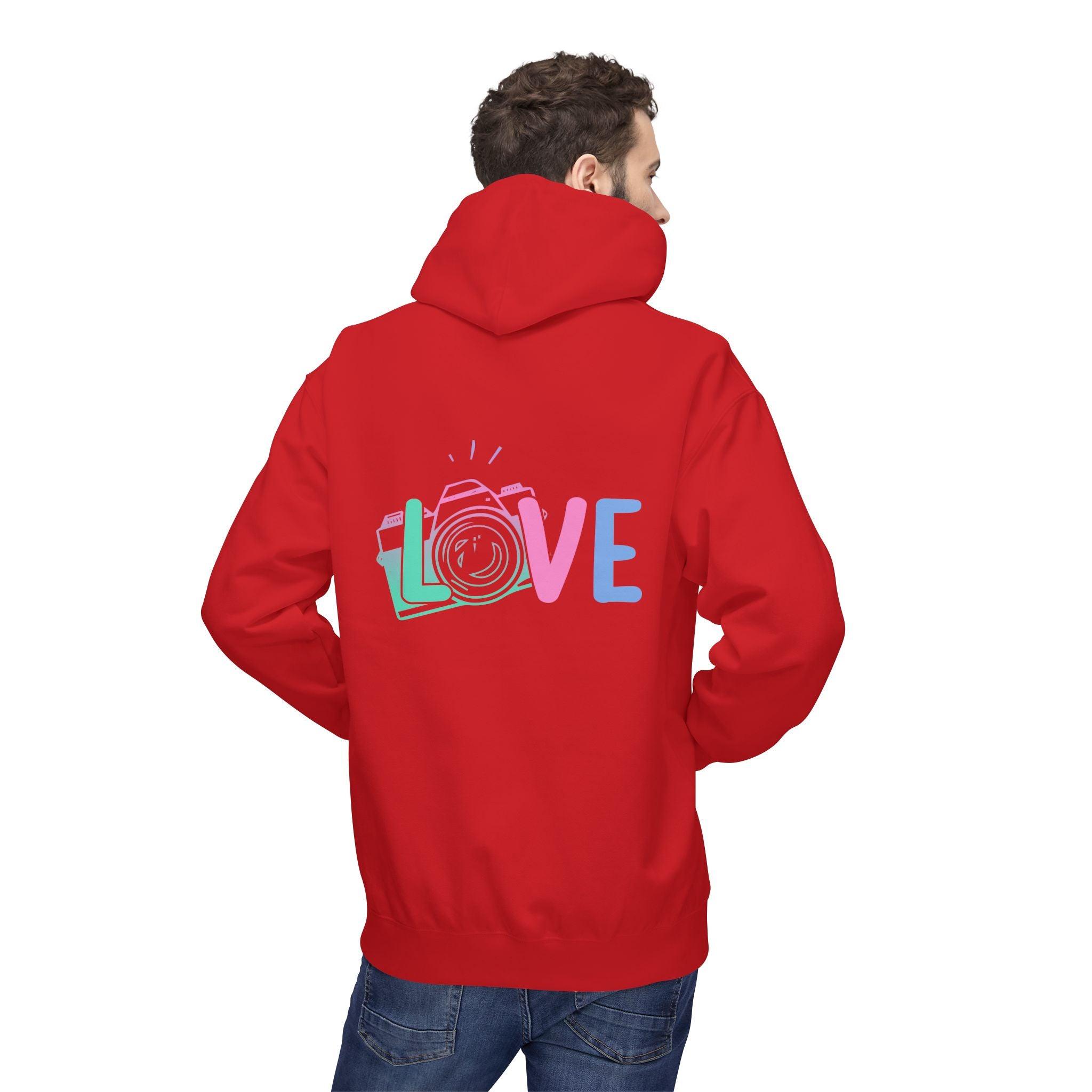 Cozy Love Photography Fleece Hoodie for Stylish Comfort