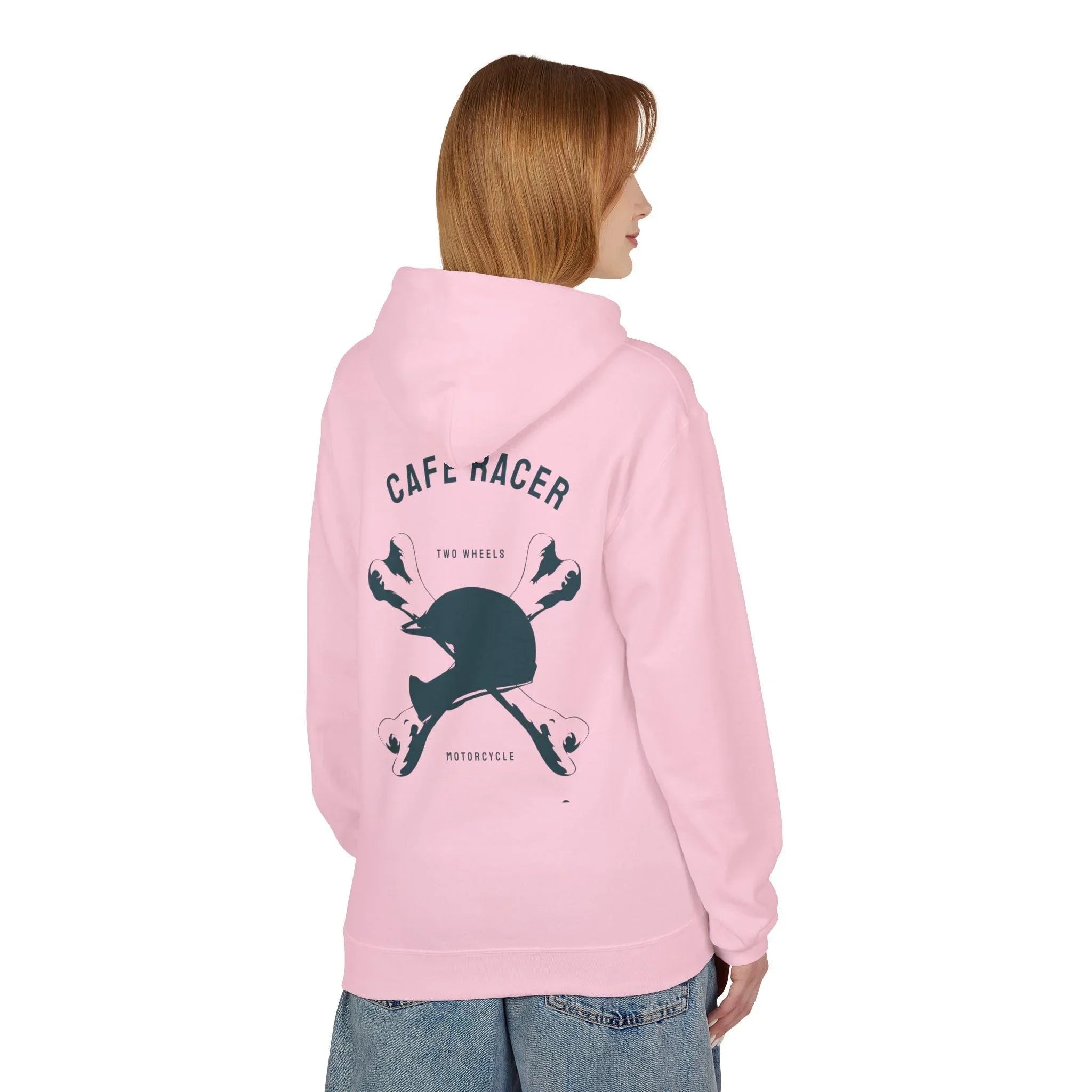 Ultimate Cafe Racer Fleece Hoodie - Embrace the Ride with "Never Stop Riding" Design