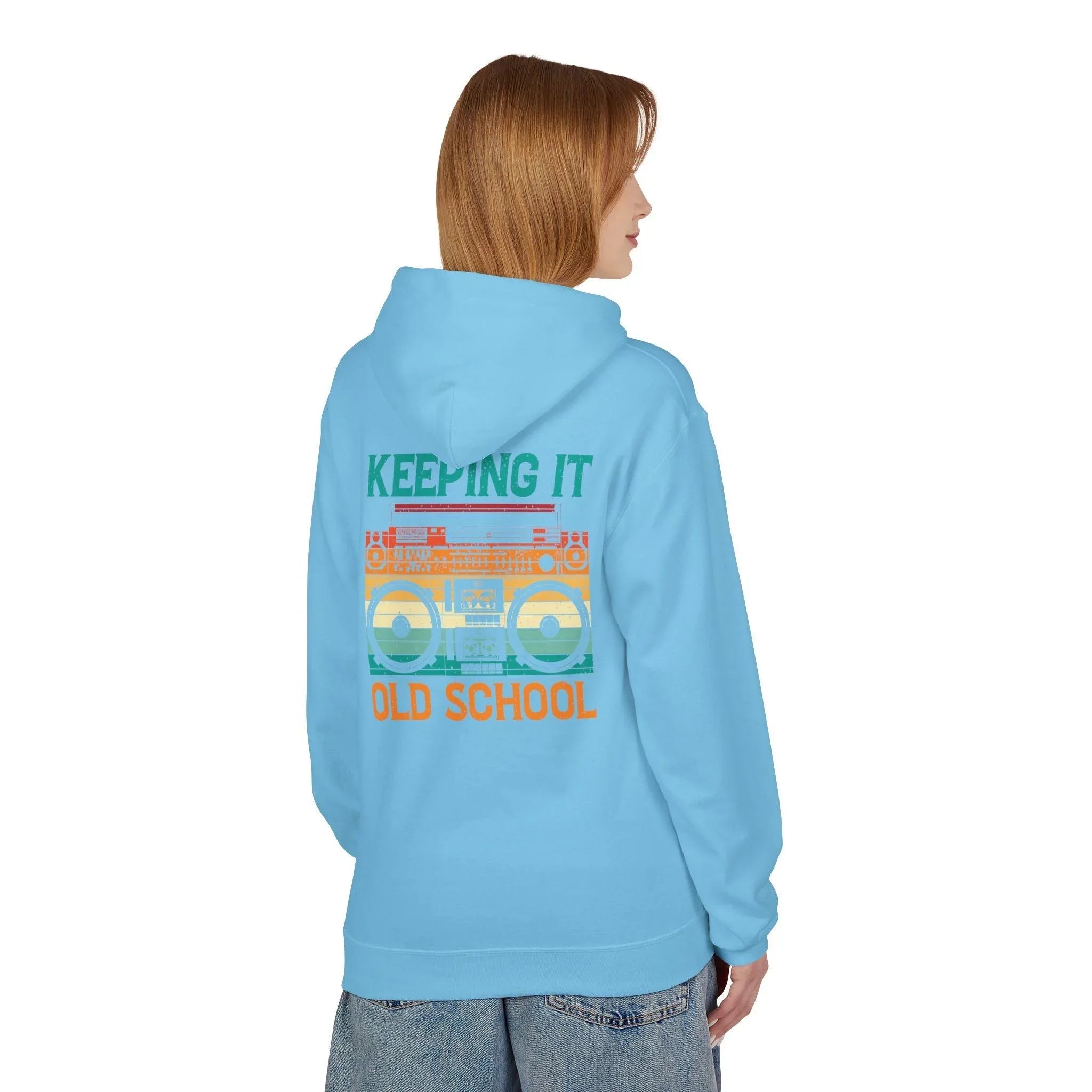 Ultimate Comfort Premium Old School Boombox Fleece Hoodie