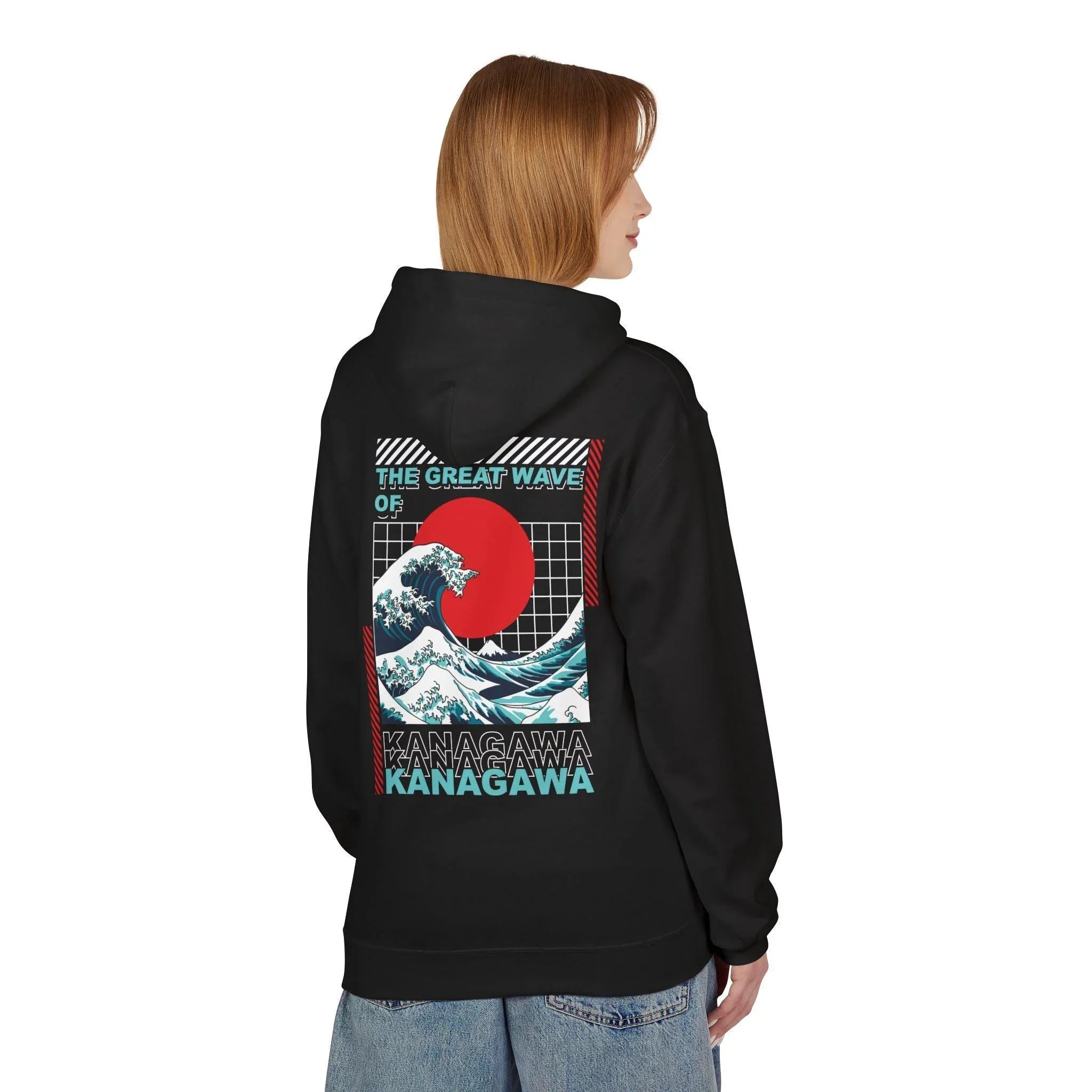Ultimate Kanagawa Wave Fleece Hoodie: Stylish Japanese Streetwear Comfort