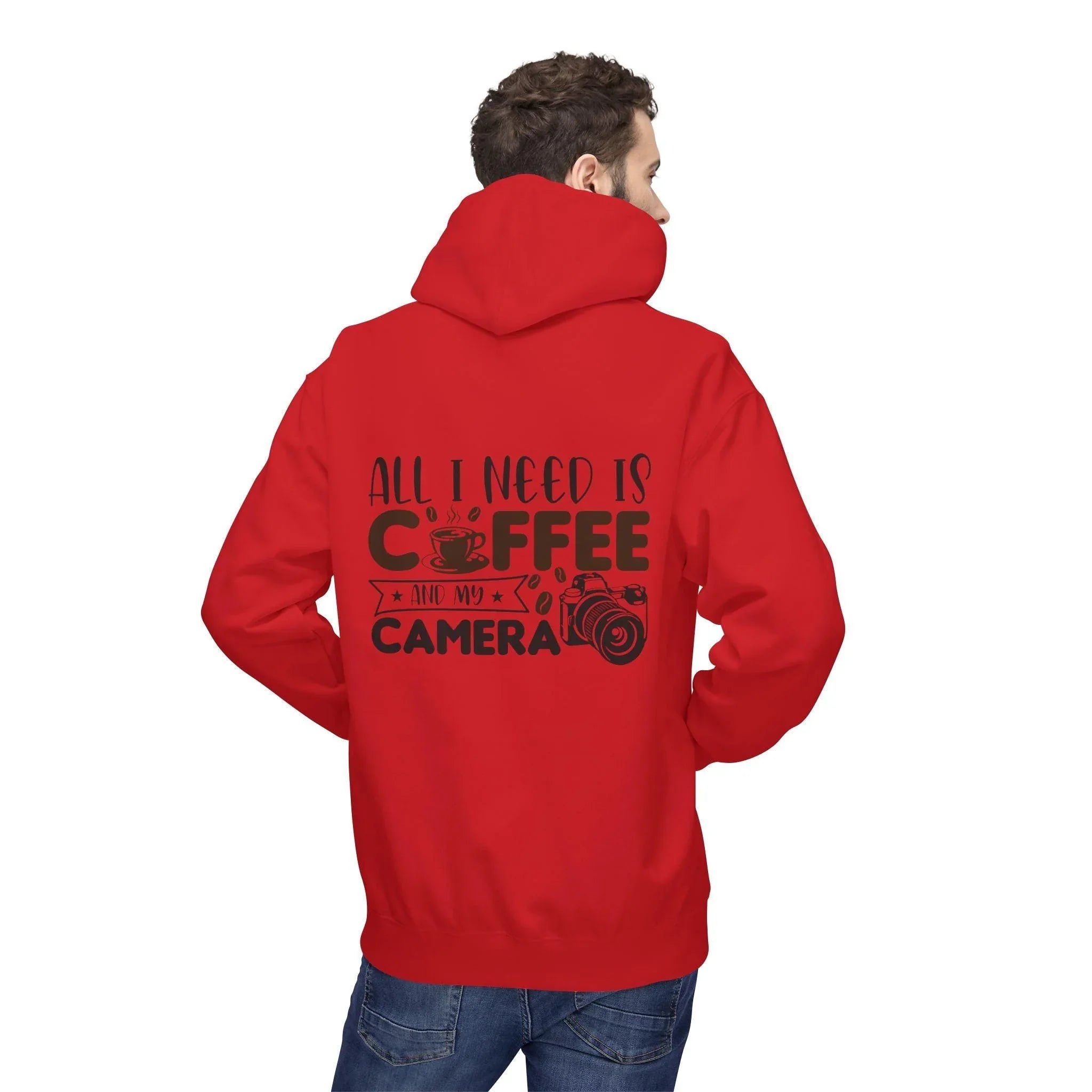 Cozy Photographer's Coffee Fleece Hoodie for Style and Comfort