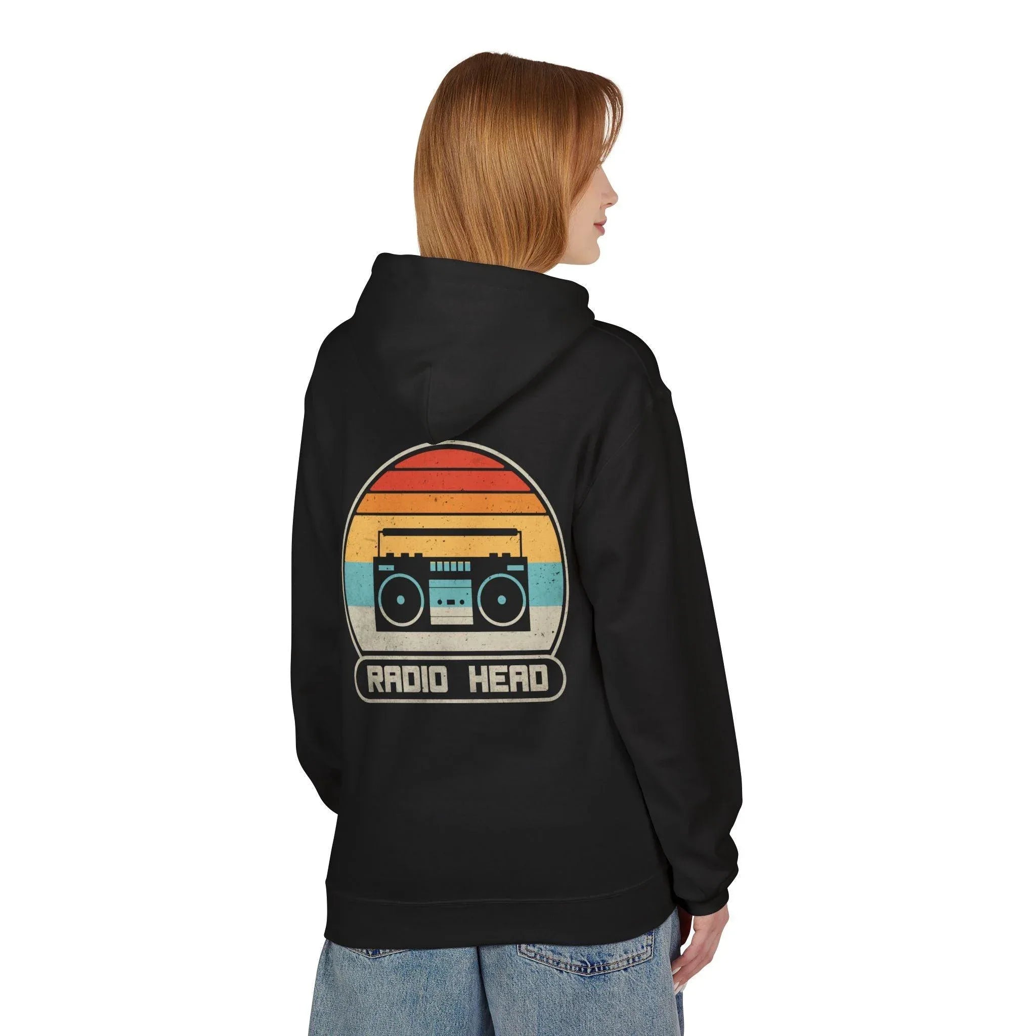 Cozy Vibes Radio Head Fleece Pullover Hoodie