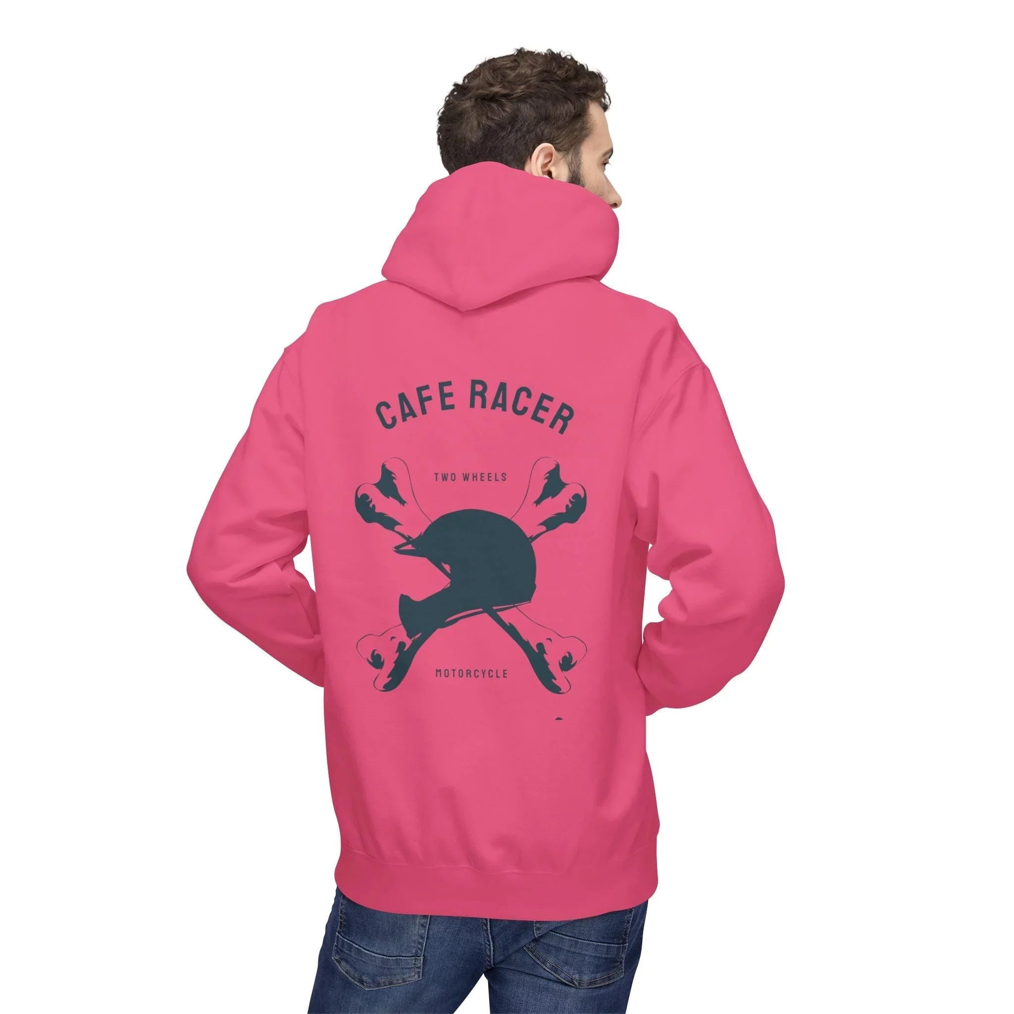 Ultimate Cafe Racer Fleece Hoodie - Embrace the Ride with "Never Stop Riding" Design