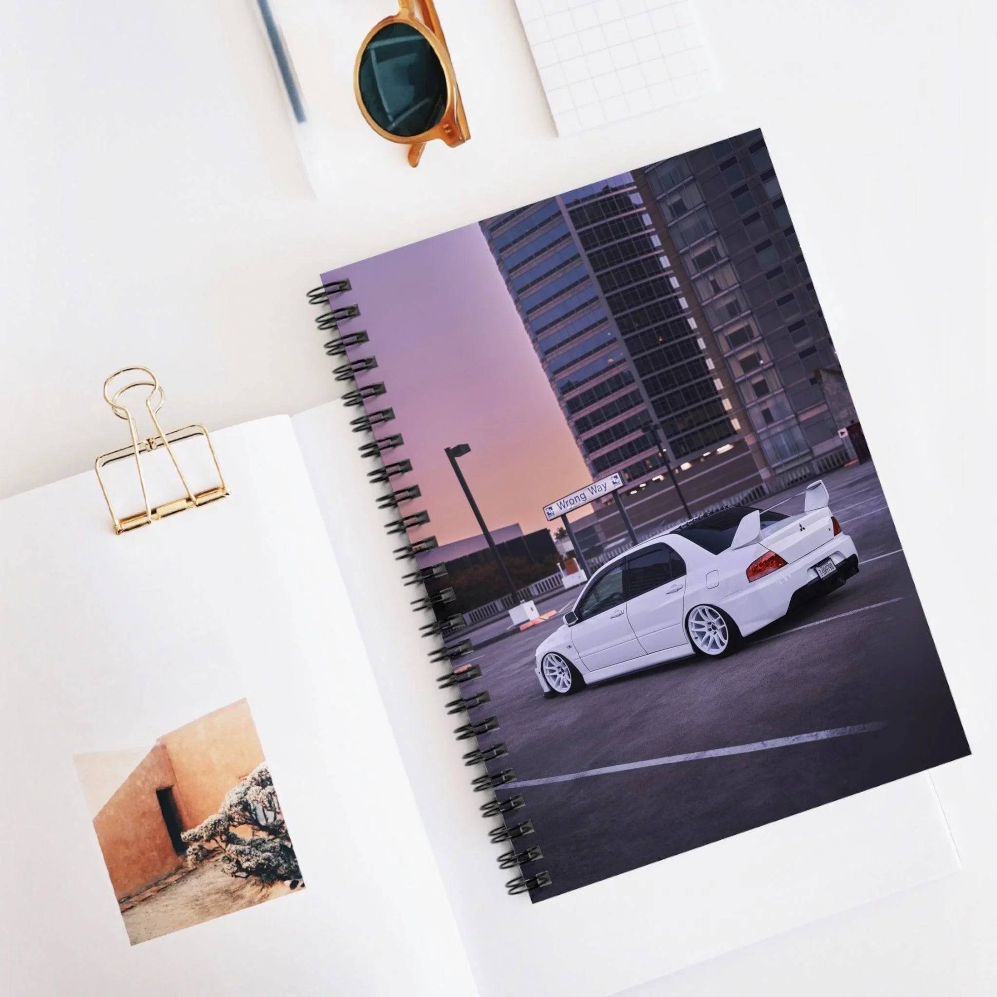 Mitsubishi Evo 8 Automotive Spiral Notebook #015 - Throttle Designs