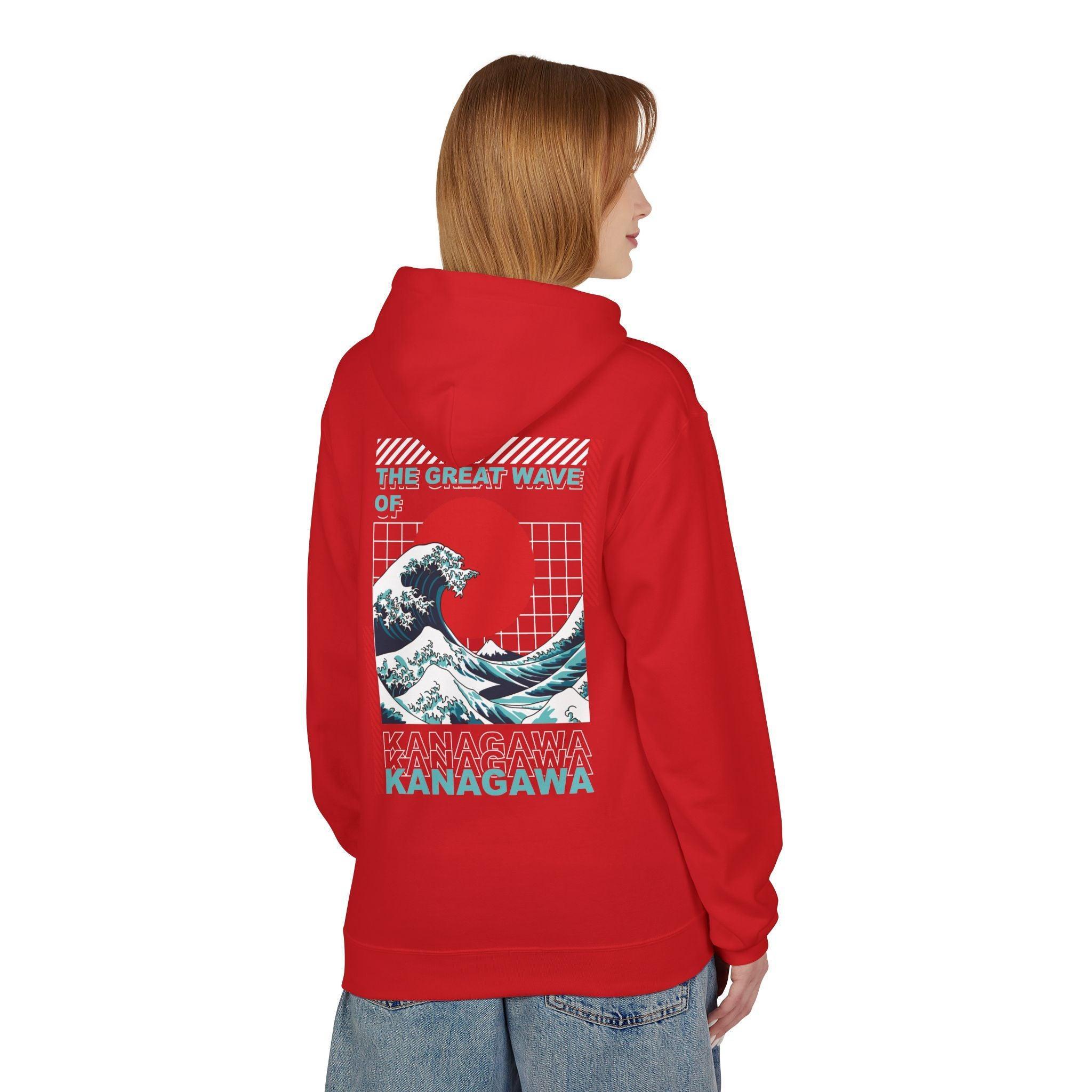 Ultimate Kanagawa Wave Fleece Hoodie: Stylish Japanese Streetwear Comfort