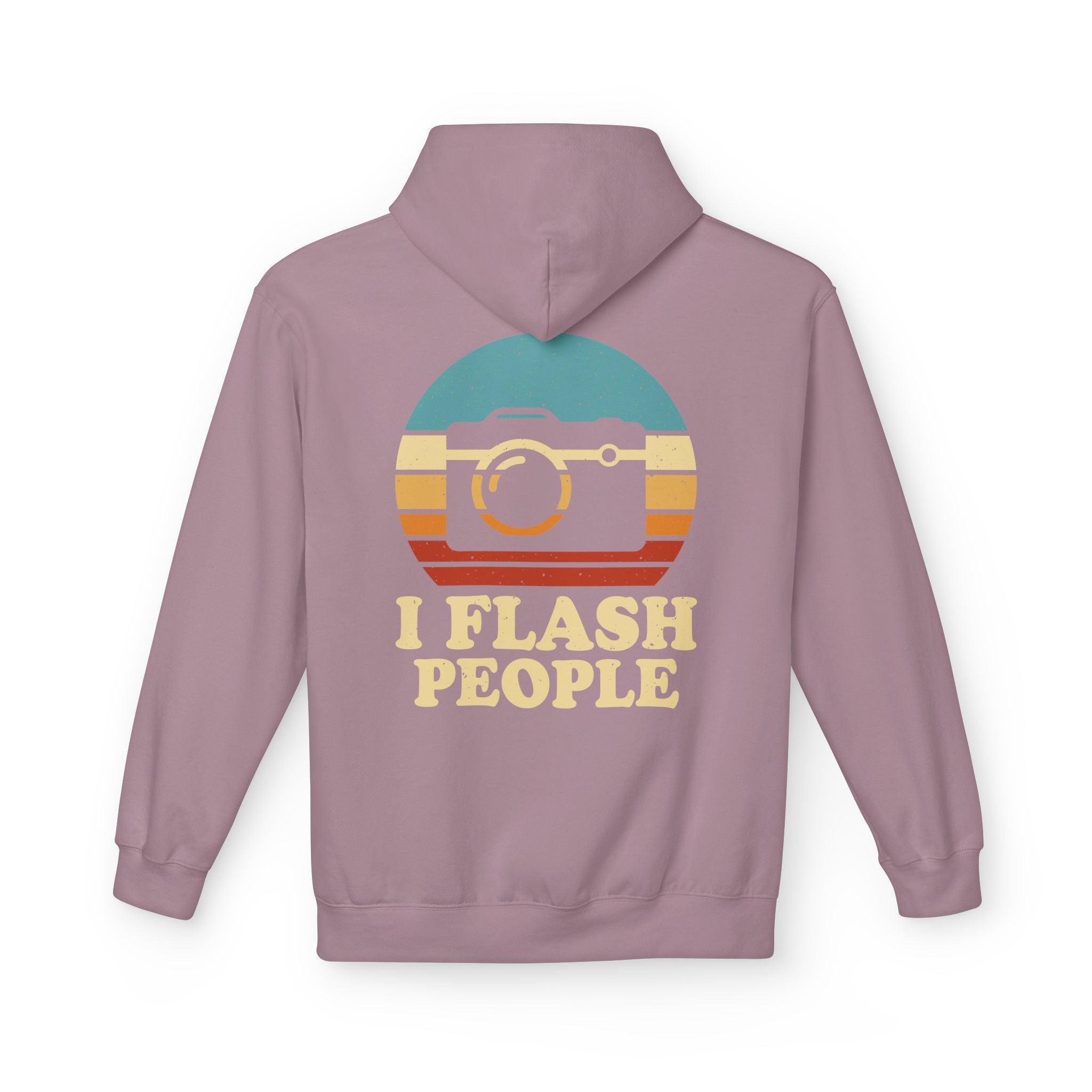 "I Flash People" Photography Enthusiast Fleece Hoodie - Stylish & Cozy Comfort