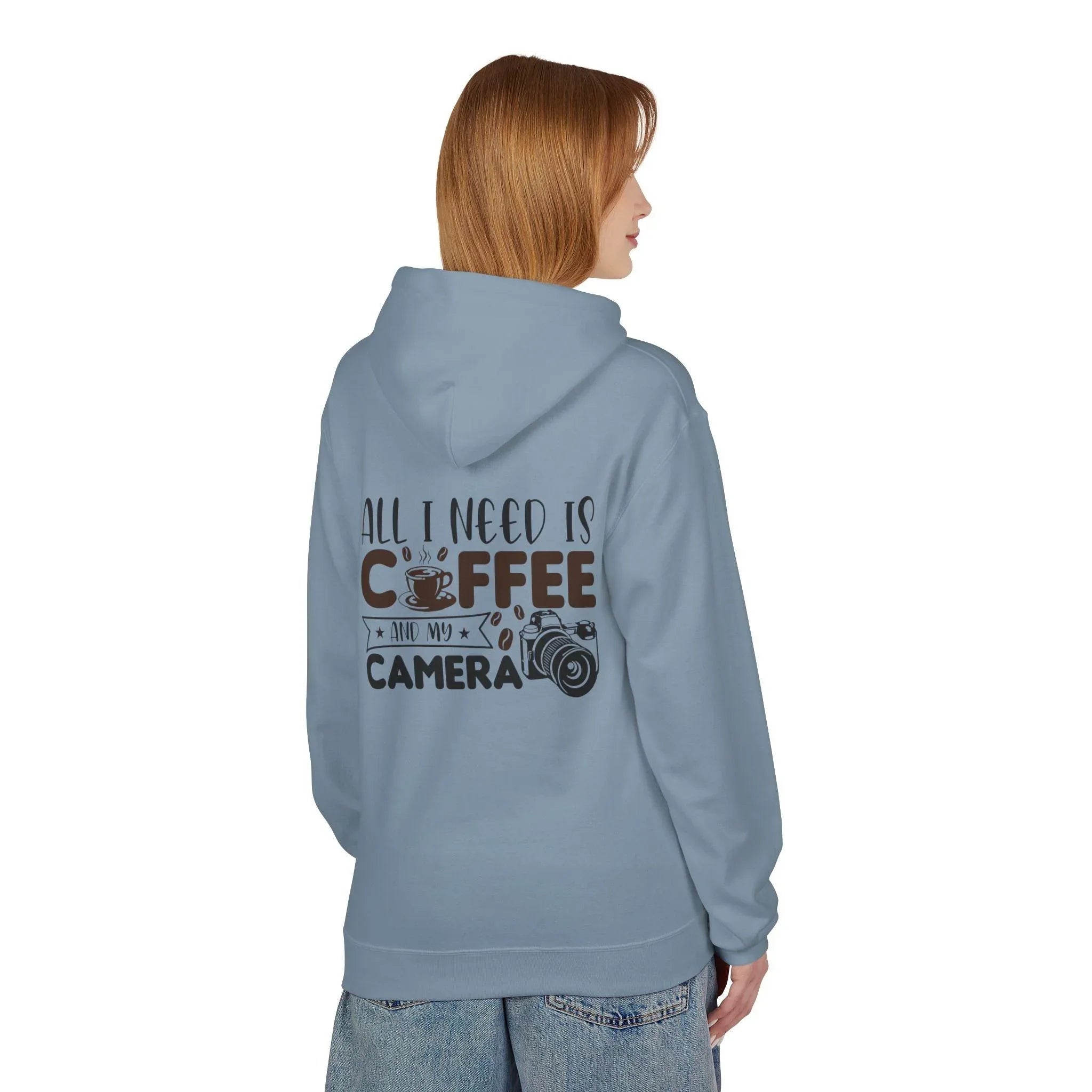 Cozy Photographer's Coffee Fleece Hoodie for Style and Comfort