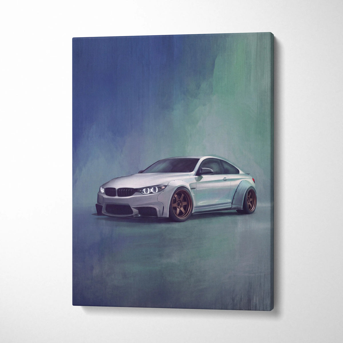 BMW M4 Inspired Canvas Art - Widebody Luxury Performance Vehicle Wall Decor and Display