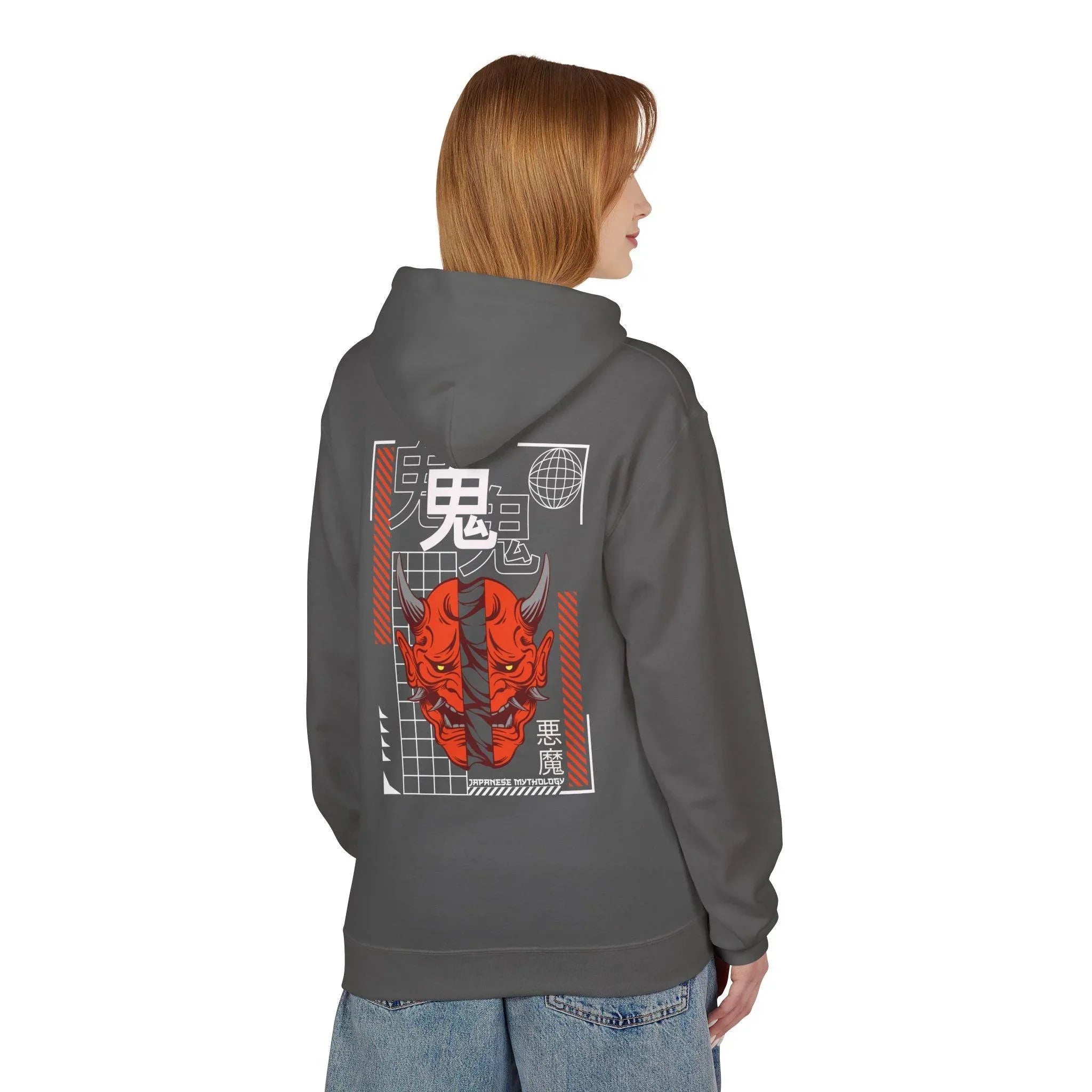 Oni Mask Streetwear Fleece Hoodie - Ultimate Comfort & Unique Style