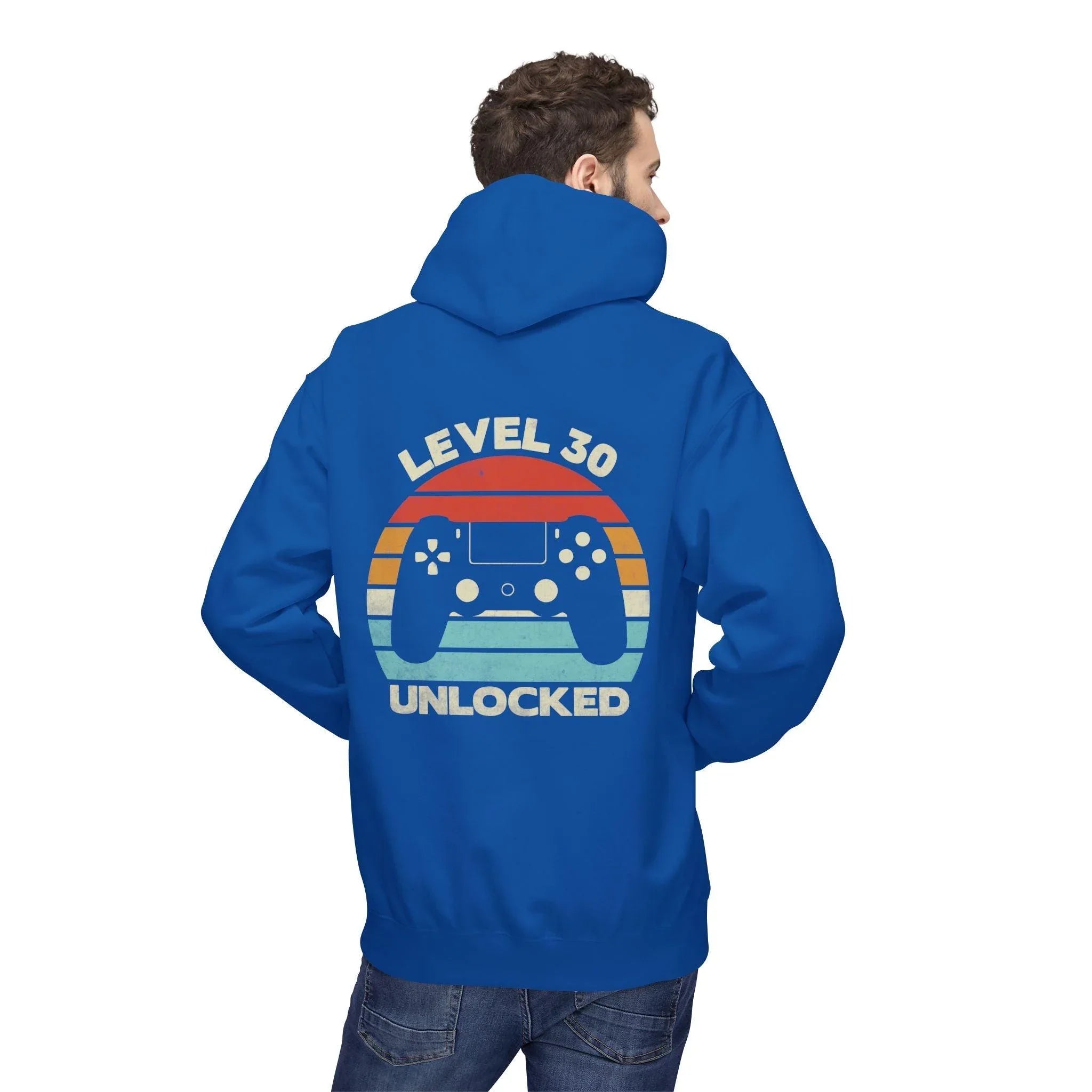 Level Up Your Style: Retro Gaming Fleece Hoodie with Comfort and Charm