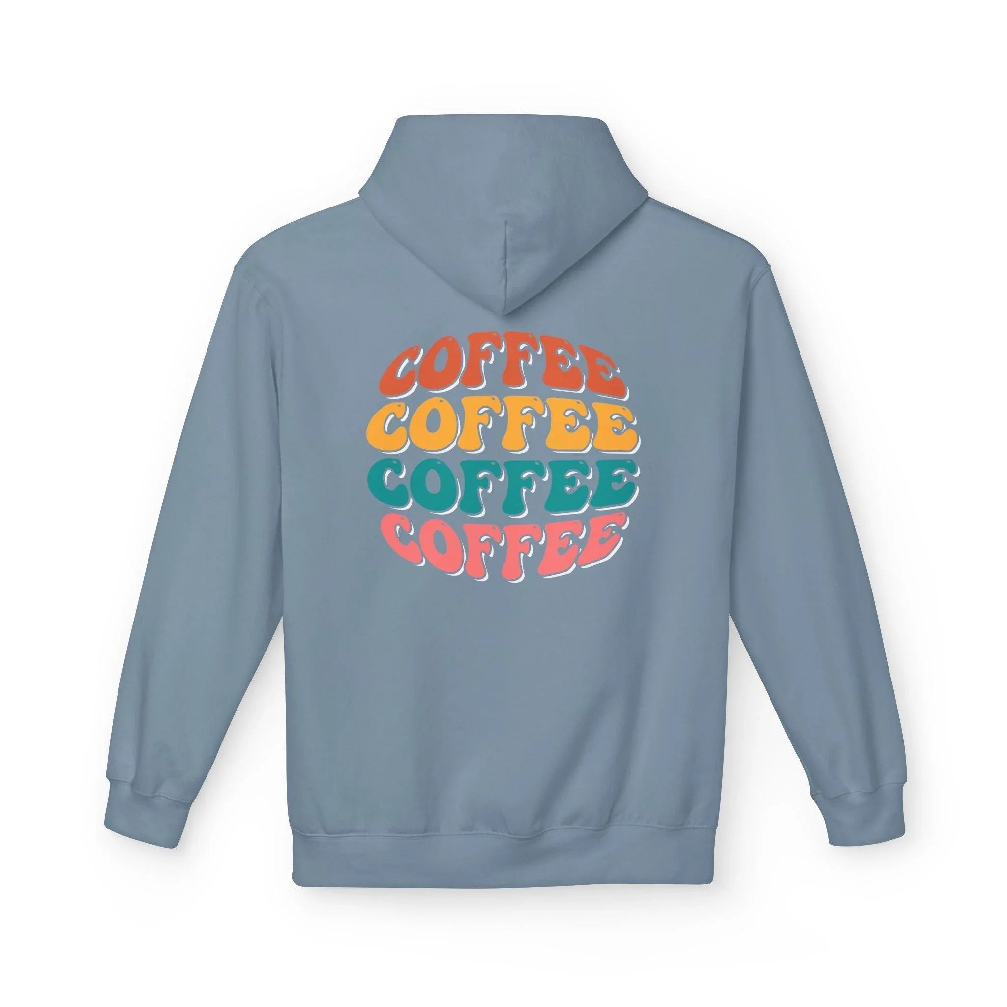 Cozy Chic Groovy Coffee Fleece Hoodie for Ultimate Comfort