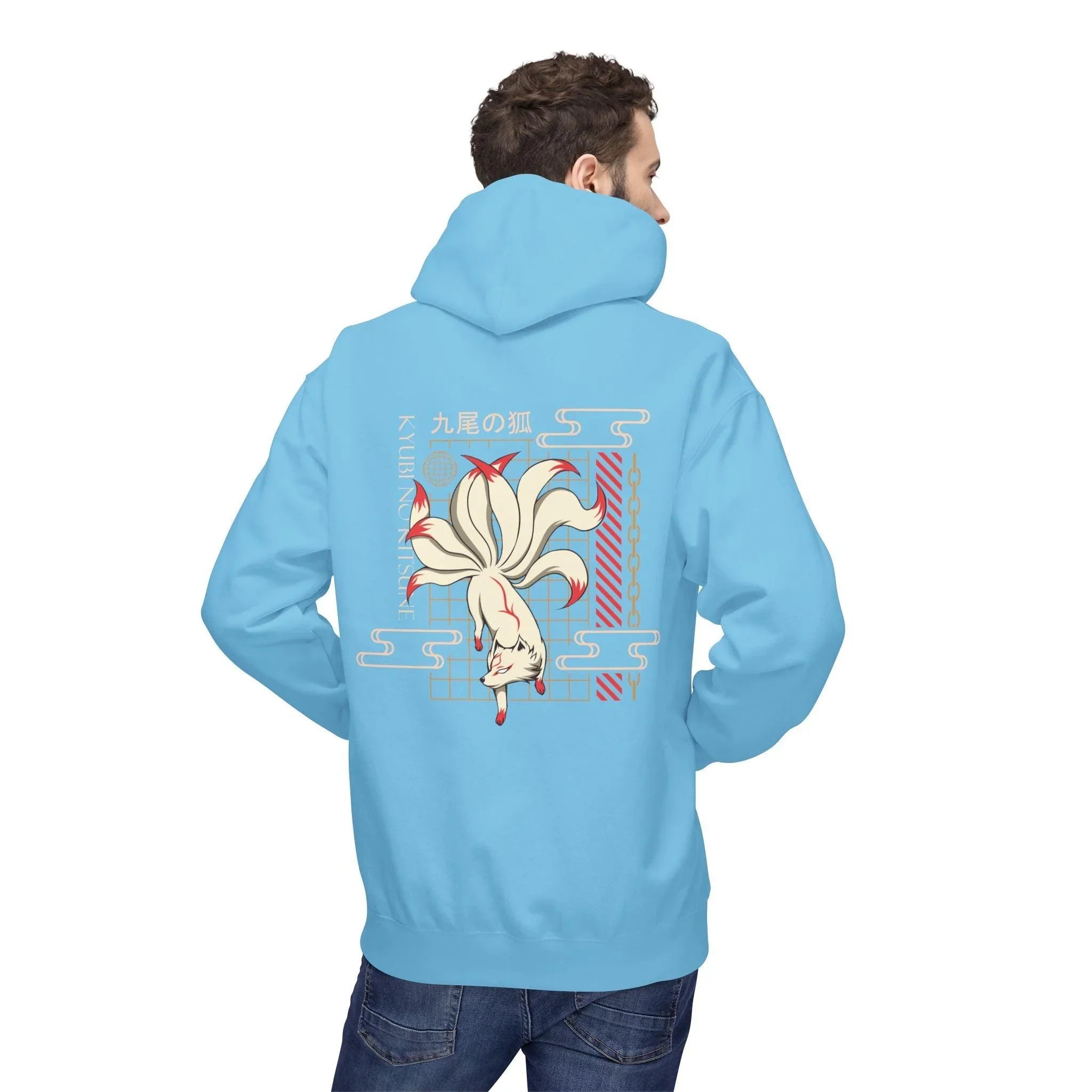Kyubi No Kitsune Japanese Streetwear Fleece Hoodie – Ultimate Comfort Meets Stylish Design