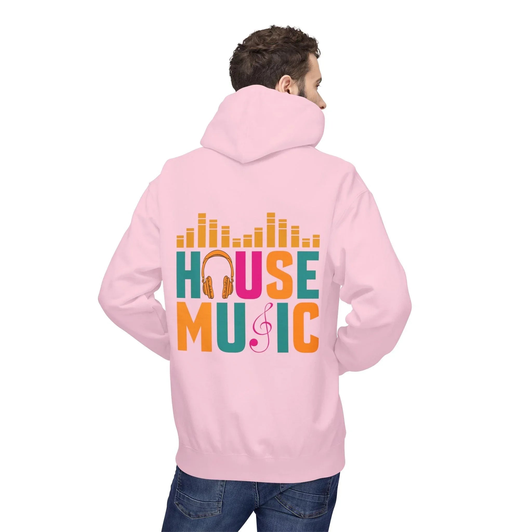 House Music Vibes Fleece Hoodie - Stylish Comfort for Music Lovers