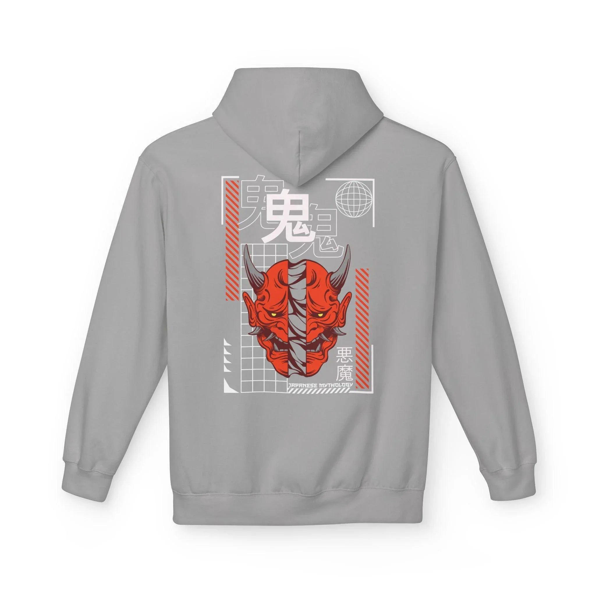 Oni Mask Streetwear Fleece Hoodie - Ultimate Comfort & Unique Style