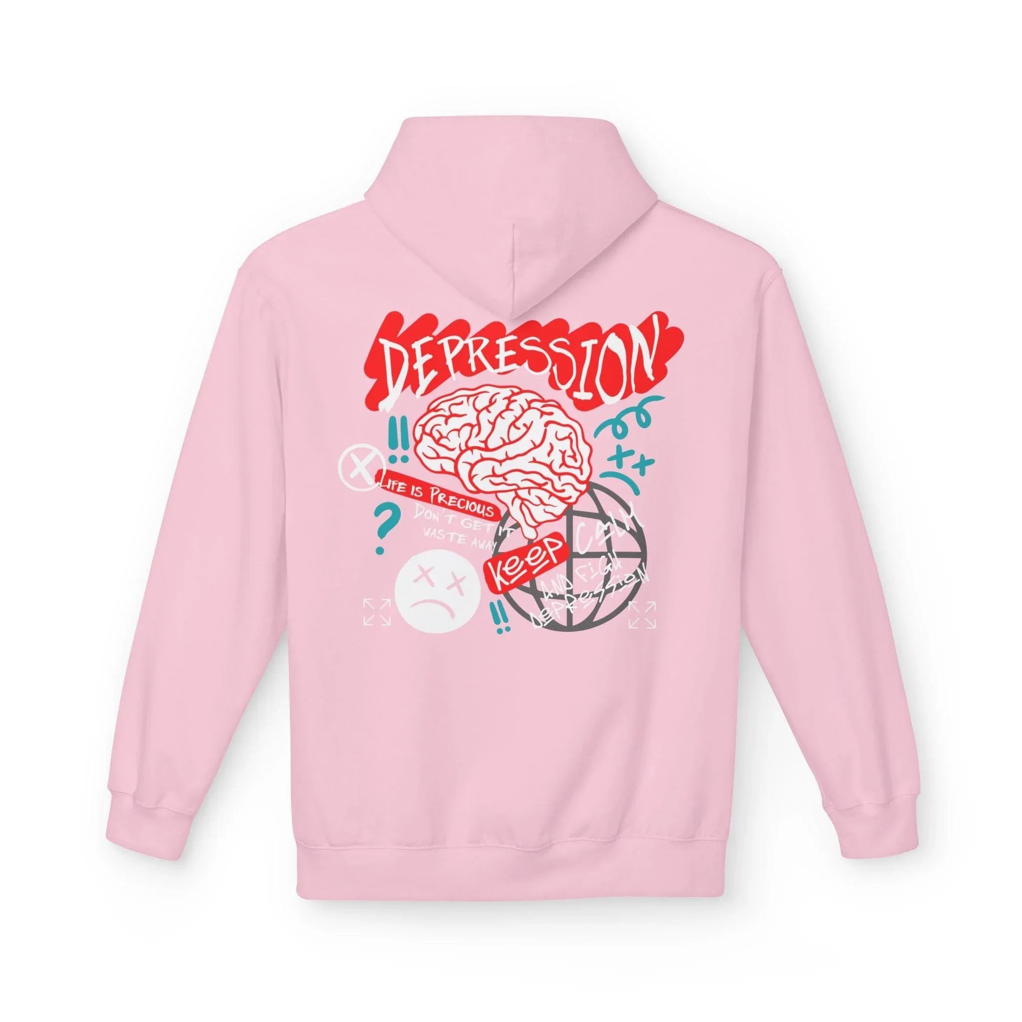 Empower Your Style: Fight Depression Fleece Hoodie for Ultimate Comfort