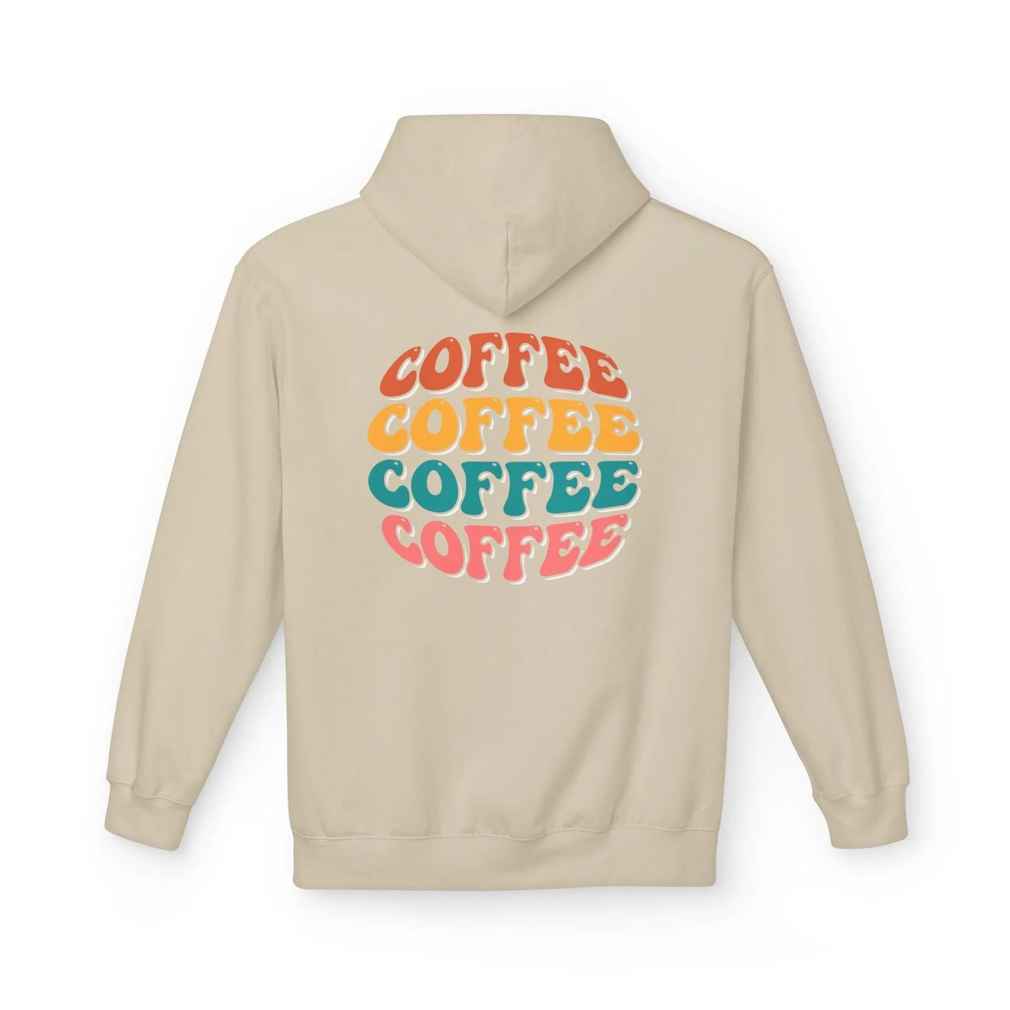 Cozy Chic Groovy Coffee Fleece Hoodie for Ultimate Comfort