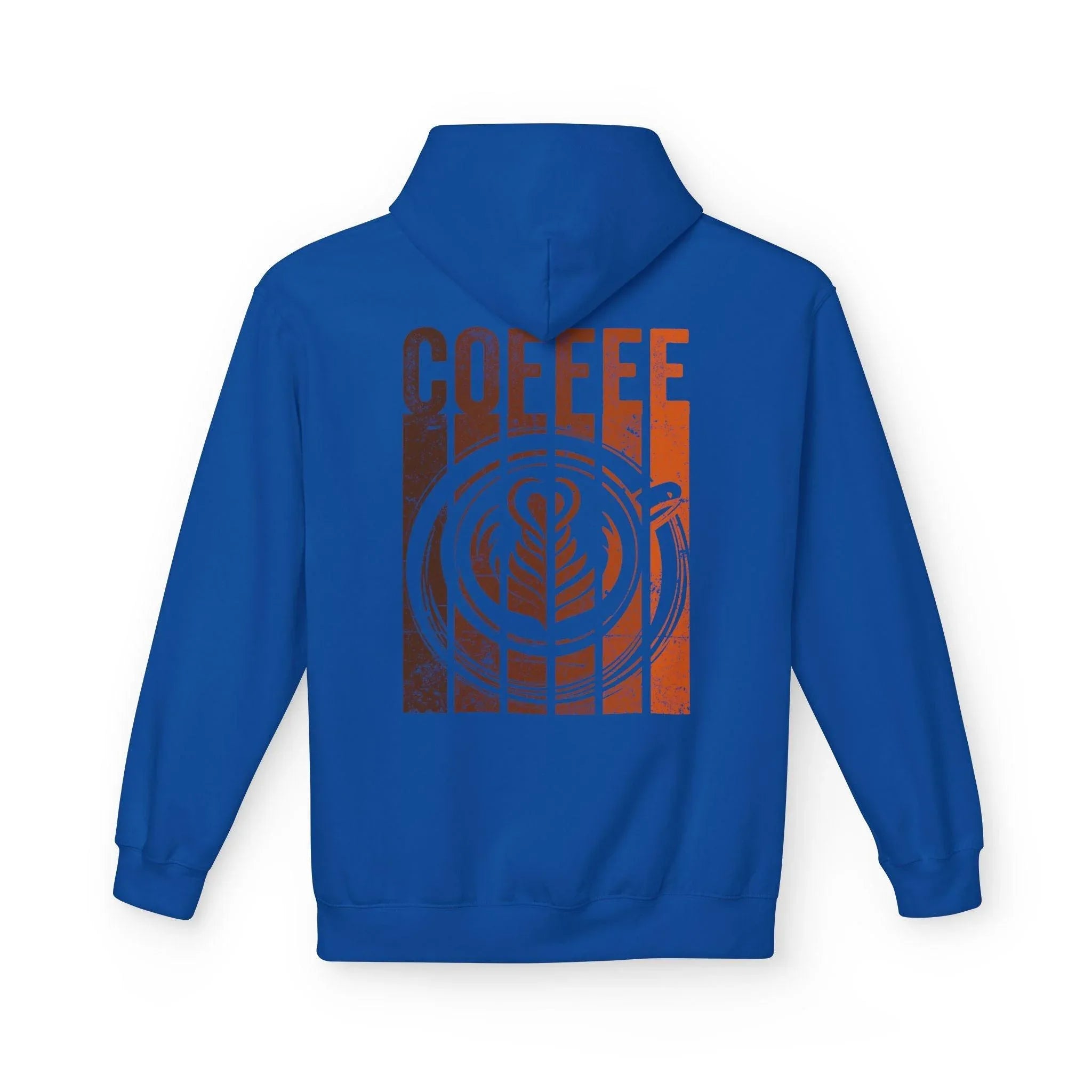 Chic Designer Coffee Fleece Pullover Hoodie for Ultimate Comfort