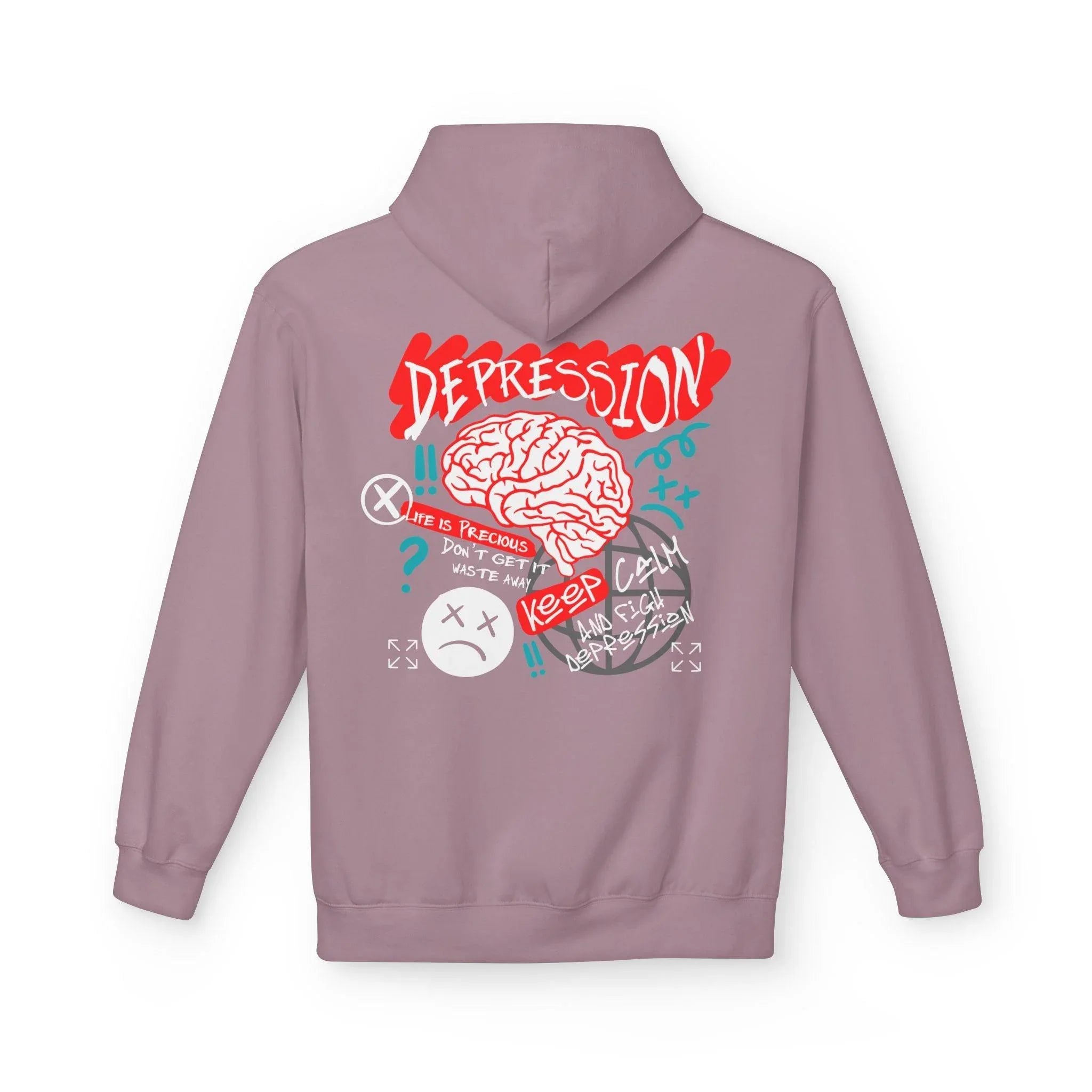 Empower Your Style: Fight Depression Fleece Hoodie for Ultimate Comfort