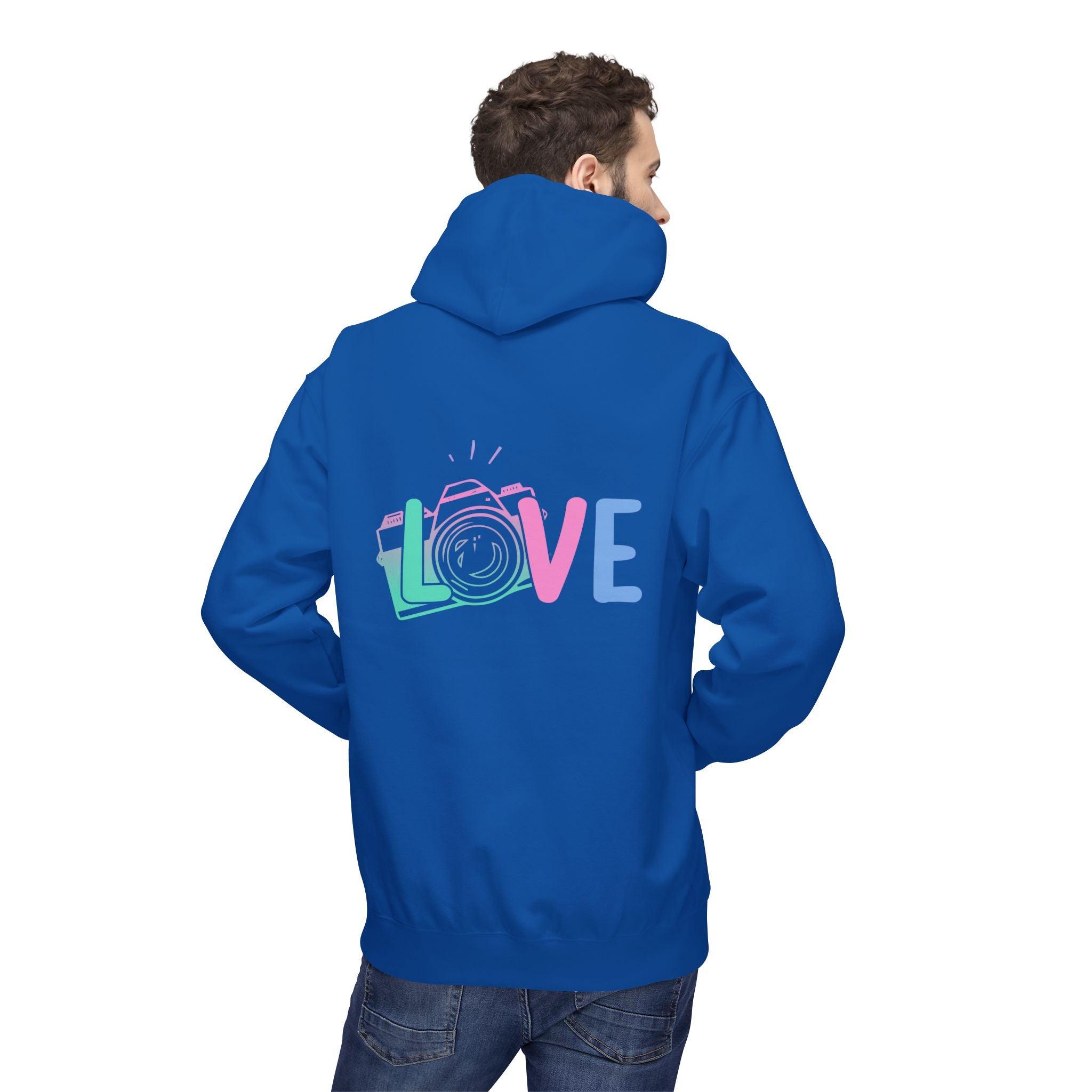 Cozy Love Photography Fleece Hoodie for Stylish Comfort