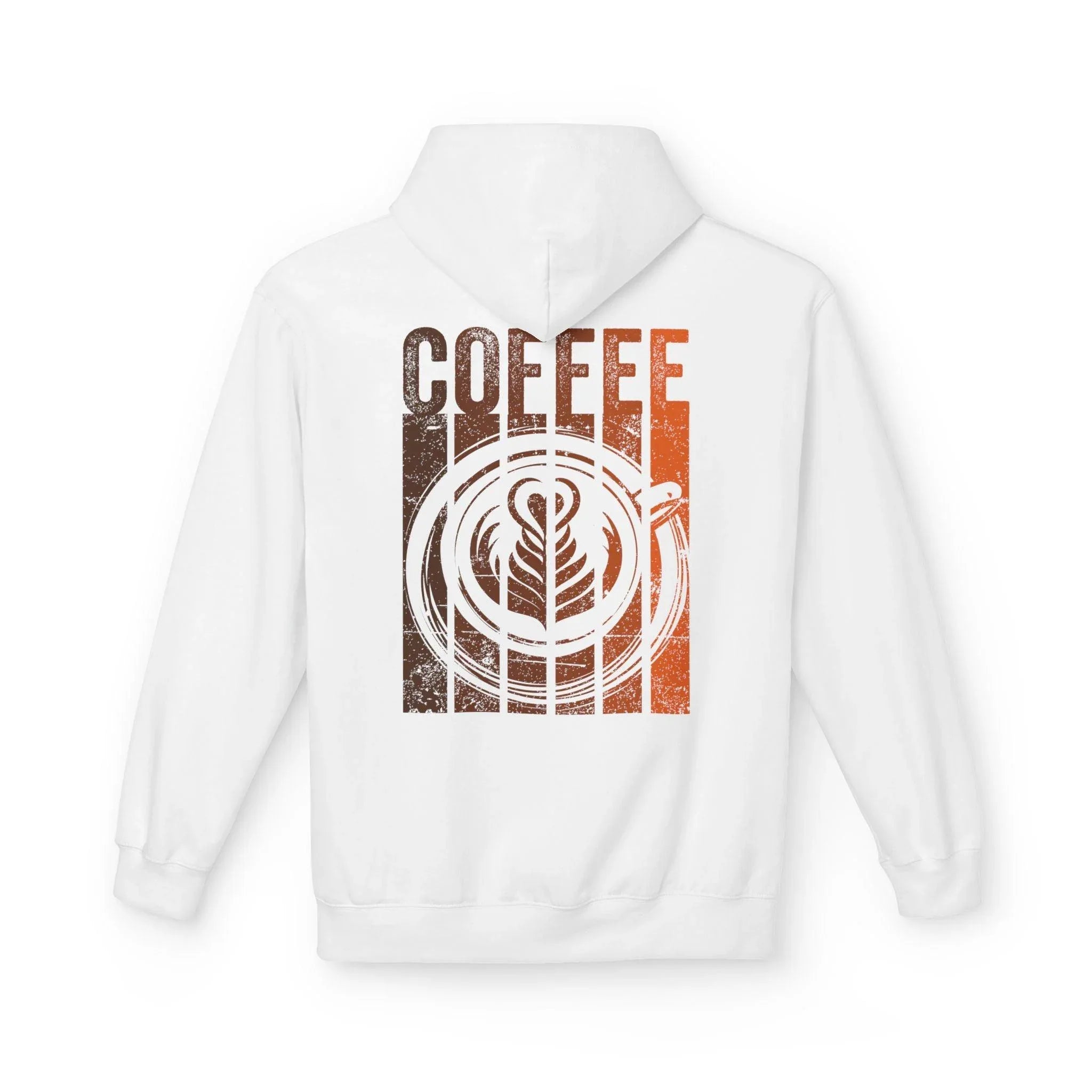 Chic Designer Coffee Fleece Pullover Hoodie for Ultimate Comfort
