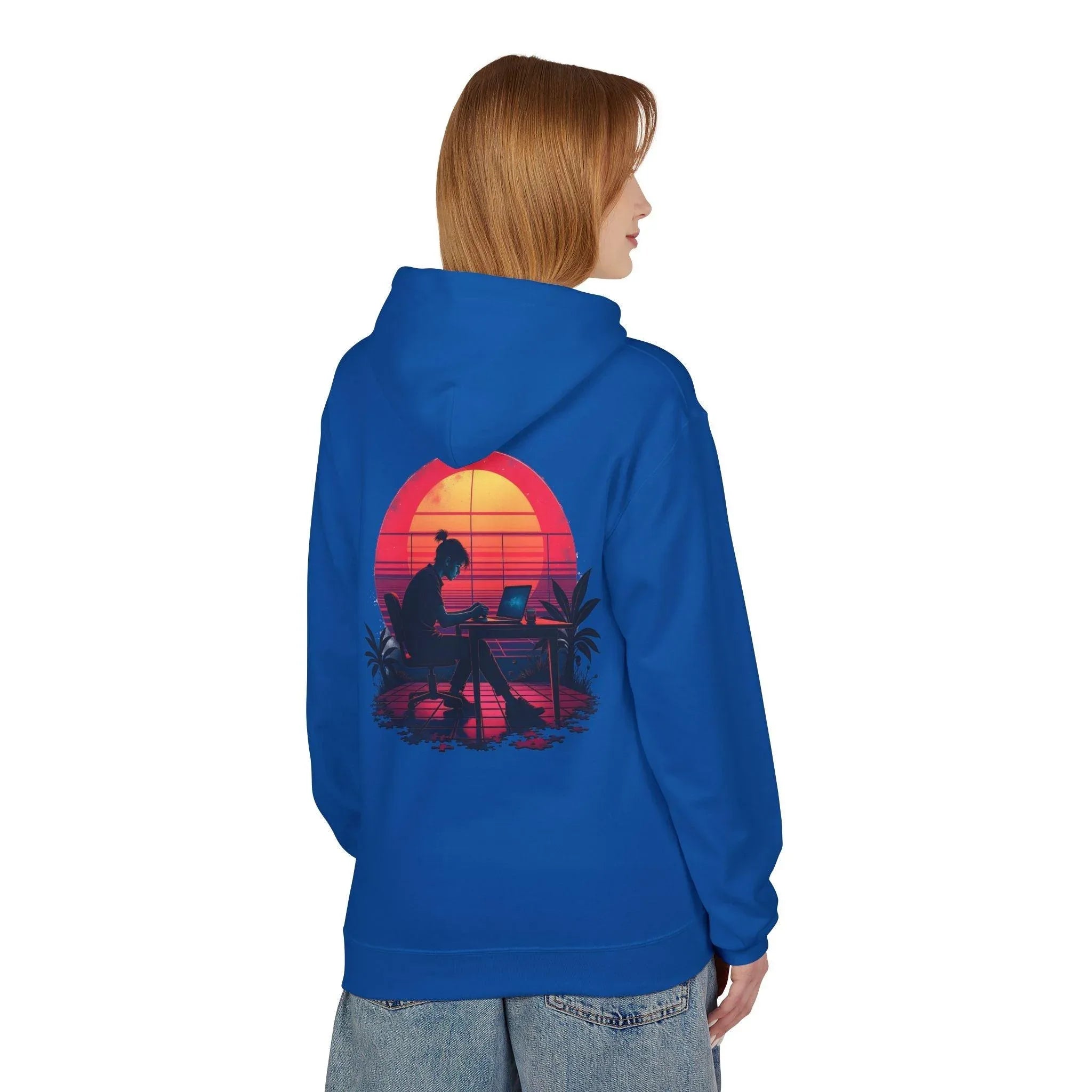 Ultimate Retro Programmer Fleece Hoodie for Comfort and Style