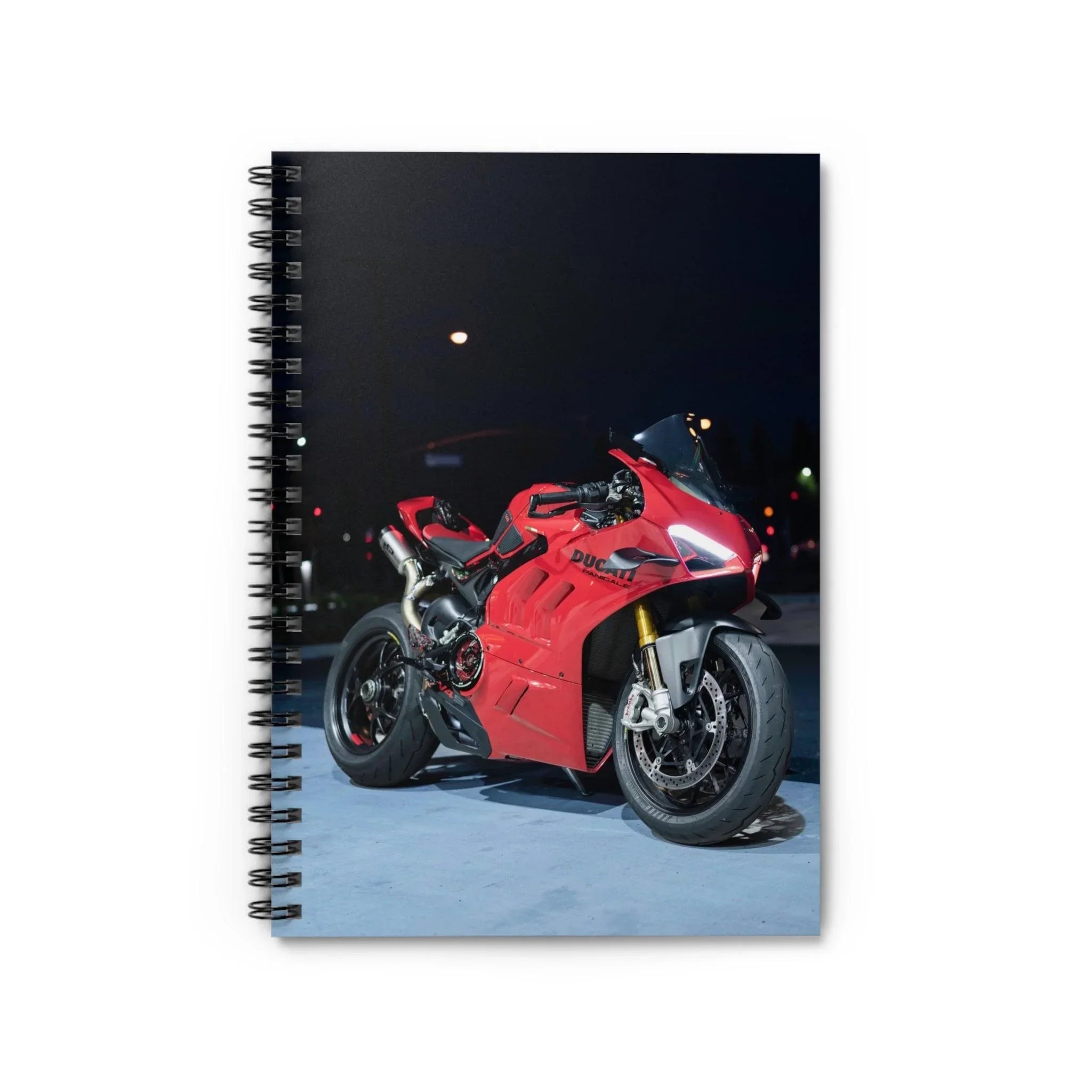 Ducati V4S Motorcycle Spiral Notebook #001 - Throttle Designs