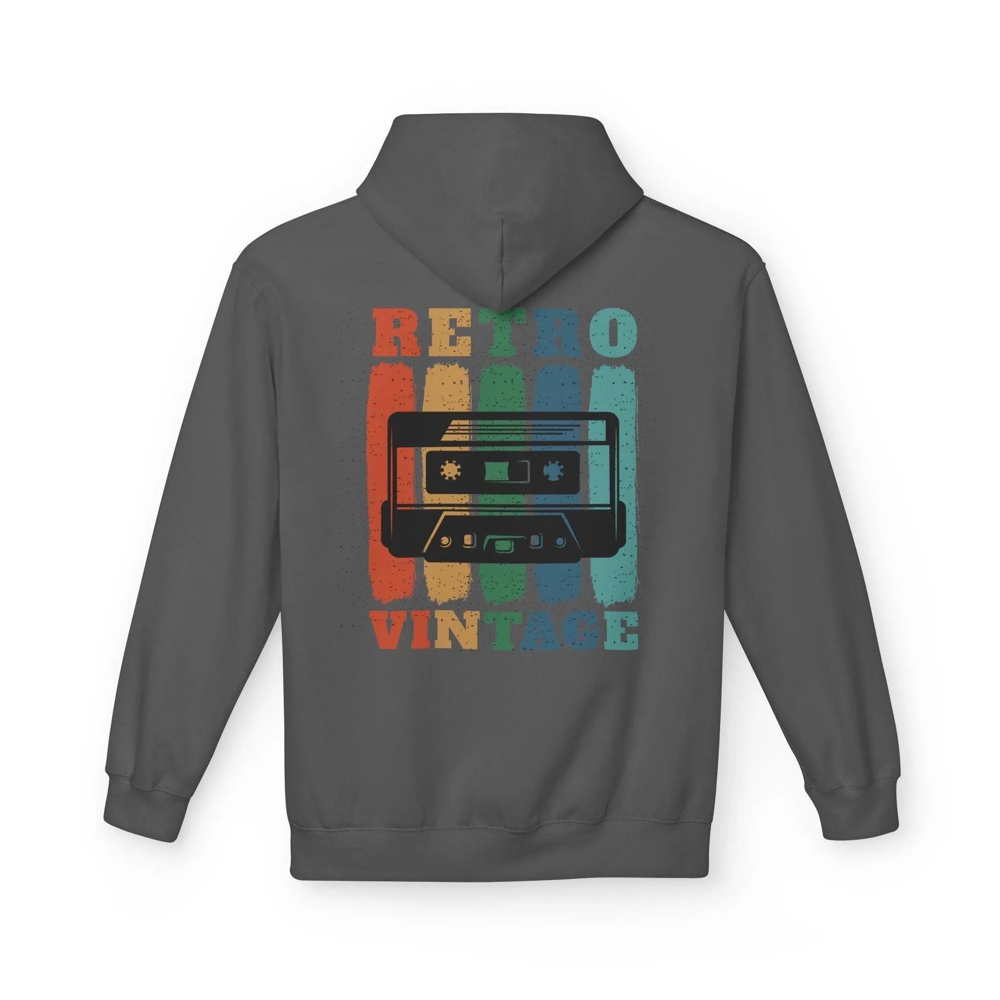 Cozy Retro Vibes: Premium Vintage Cassette Fleece Hoodie
