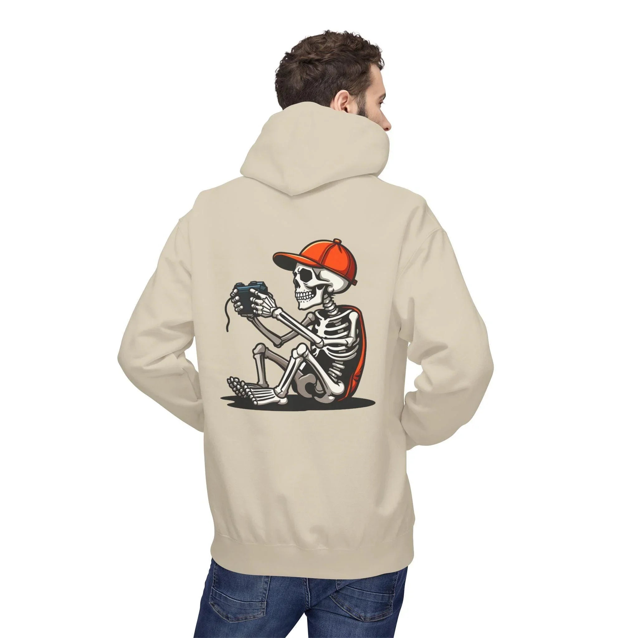 Ultimate Skeleton Gamer Fleece Pullover Hoodie for Comfort and Style