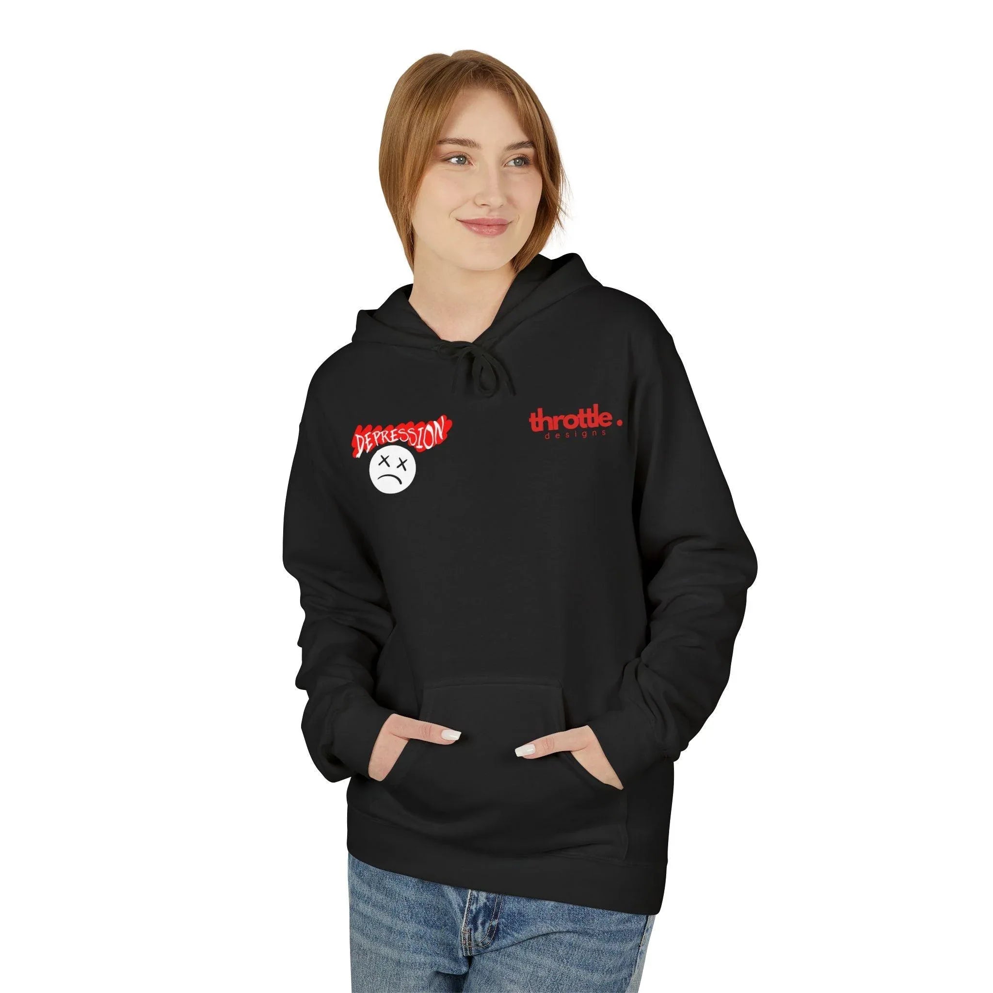 Empower Your Style: Fight Depression Fleece Hoodie for Ultimate Comfort