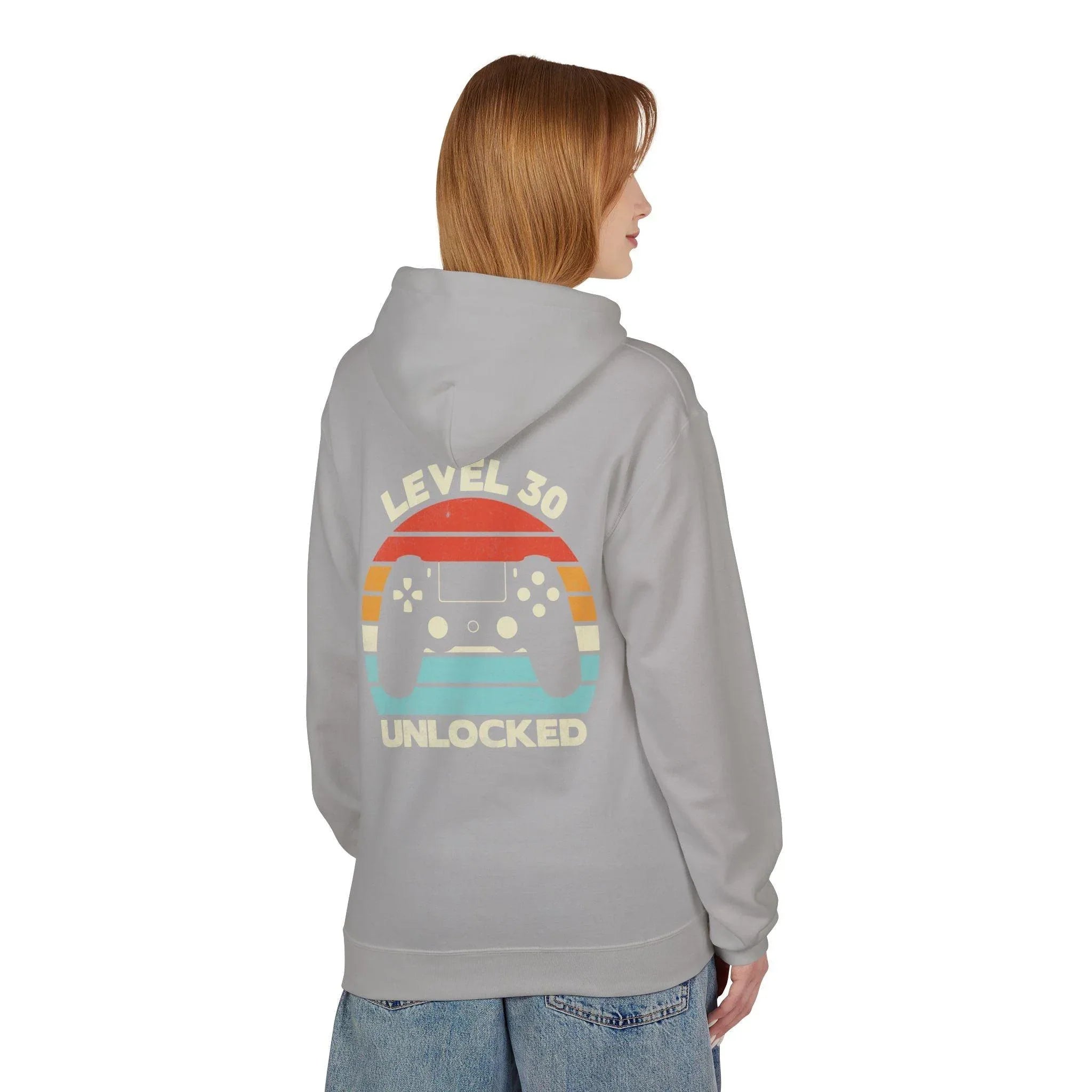 Level Up Your Style: Retro Gaming Fleece Hoodie with Comfort and Charm