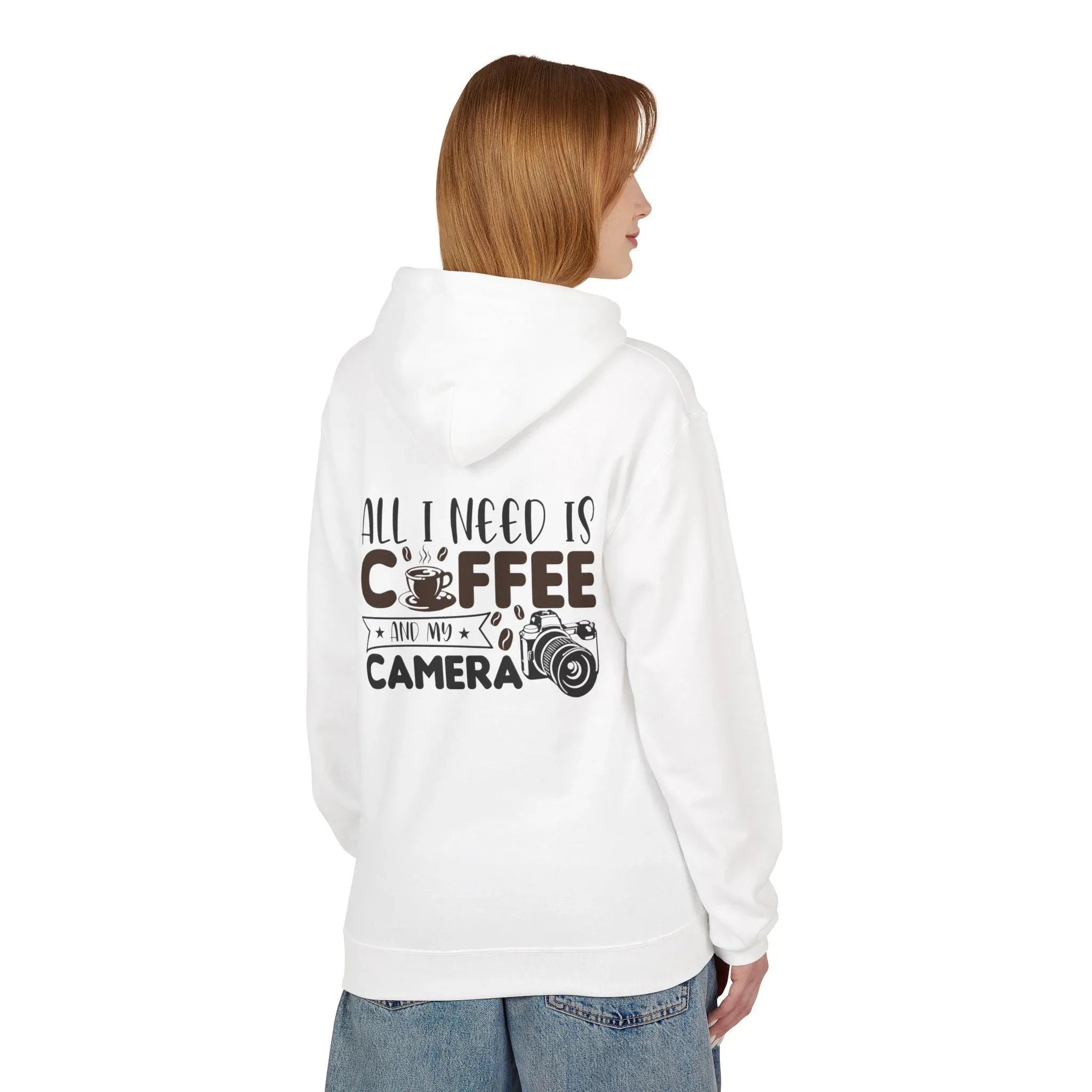 Cozy Photographer's Coffee Fleece Hoodie for Style and Comfort