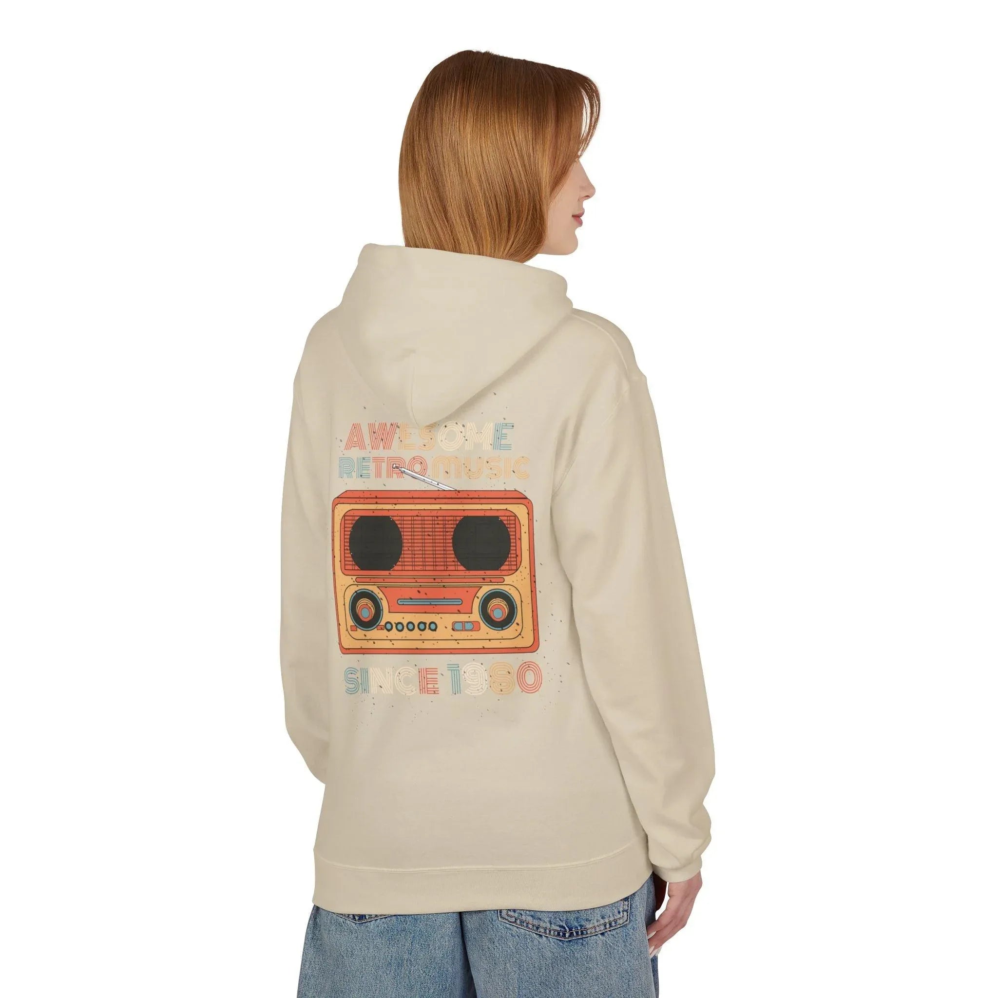 Stylish Retro Music Fleece Hoodie for Ultimate Comfort