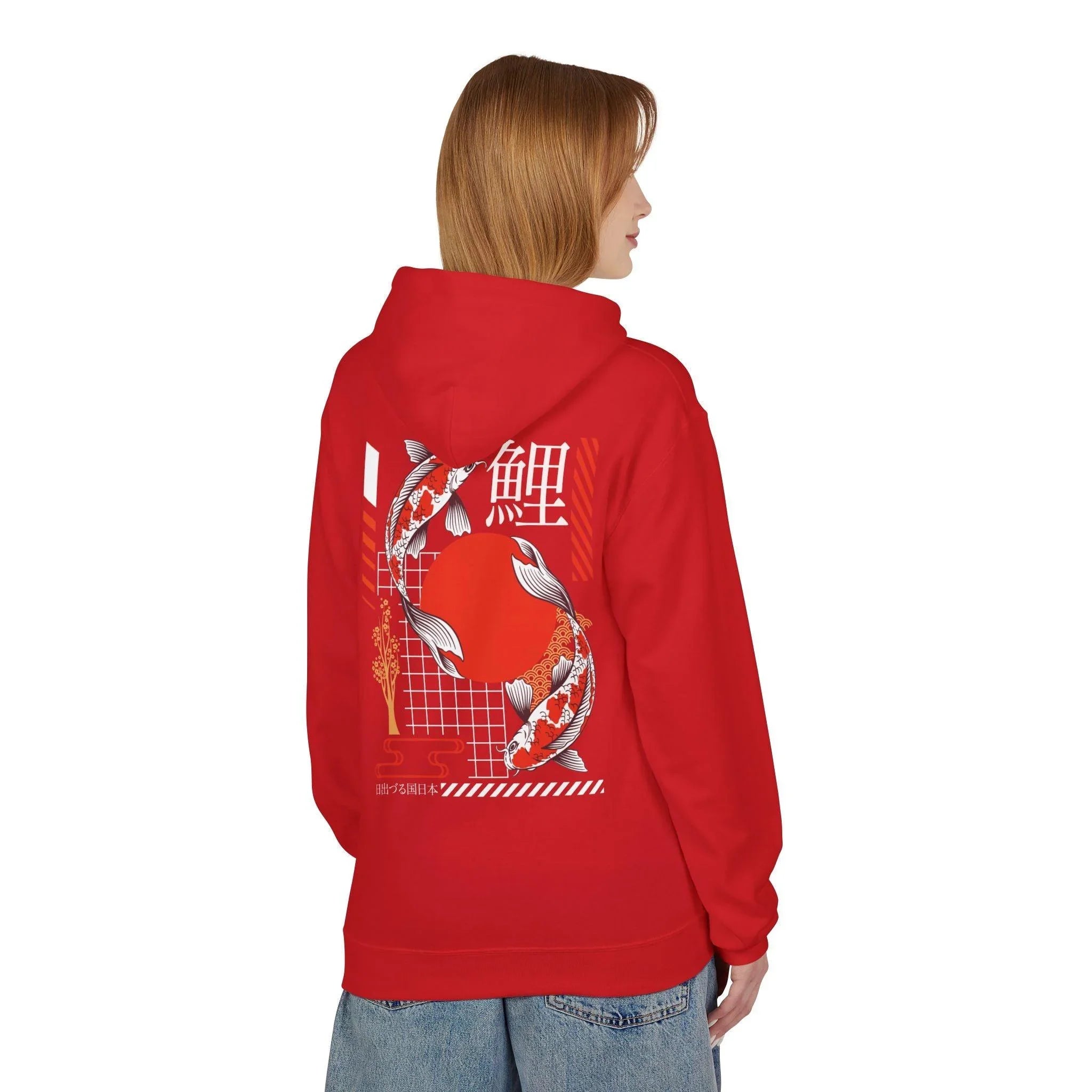 Koi Fish Streetwear Fleece Hoodie - Ultimate Comfort Meets Stylish Design
