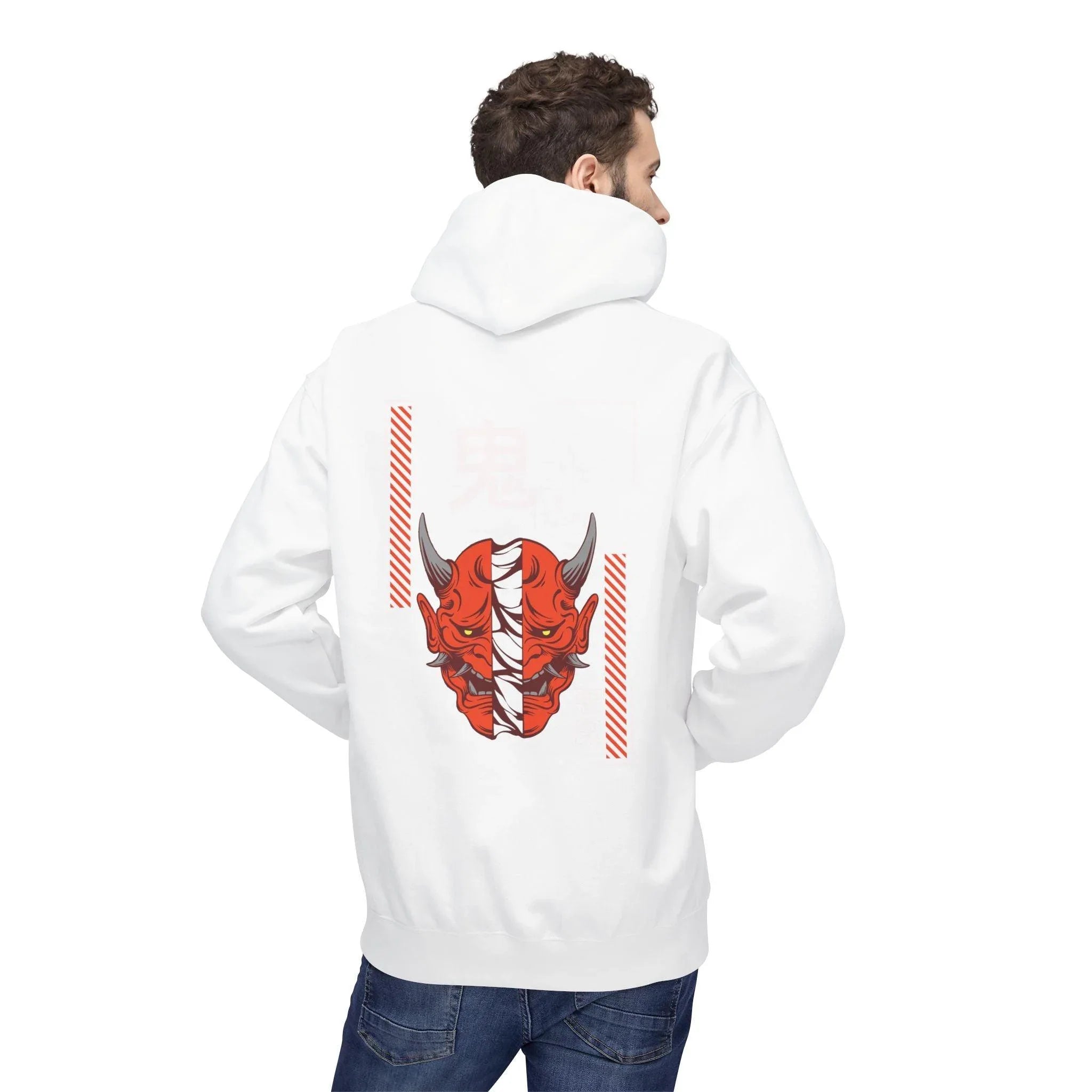 Oni Mask Streetwear Fleece Hoodie - Ultimate Comfort & Unique Style
