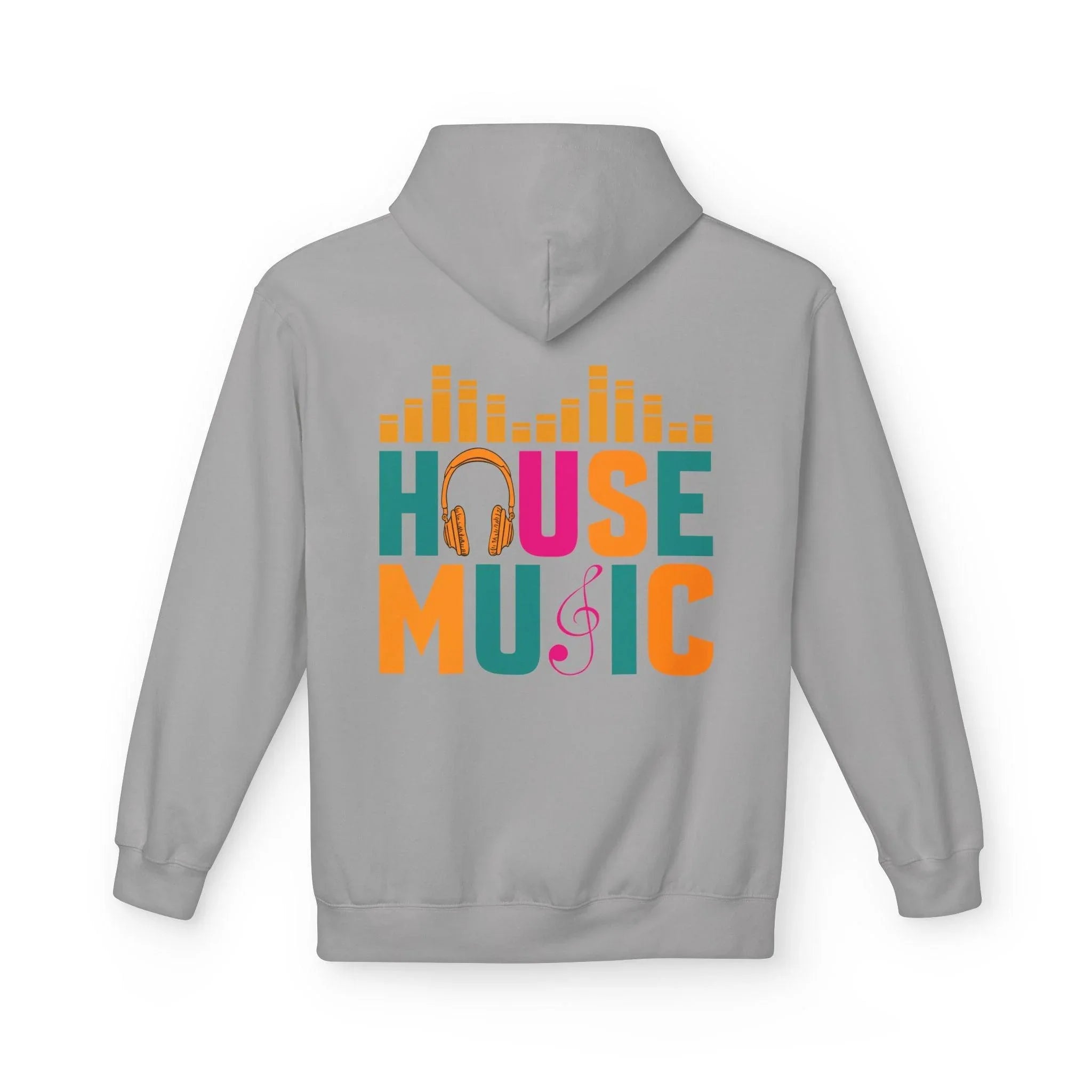 House Music Vibes Fleece Hoodie - Stylish Comfort for Music Lovers