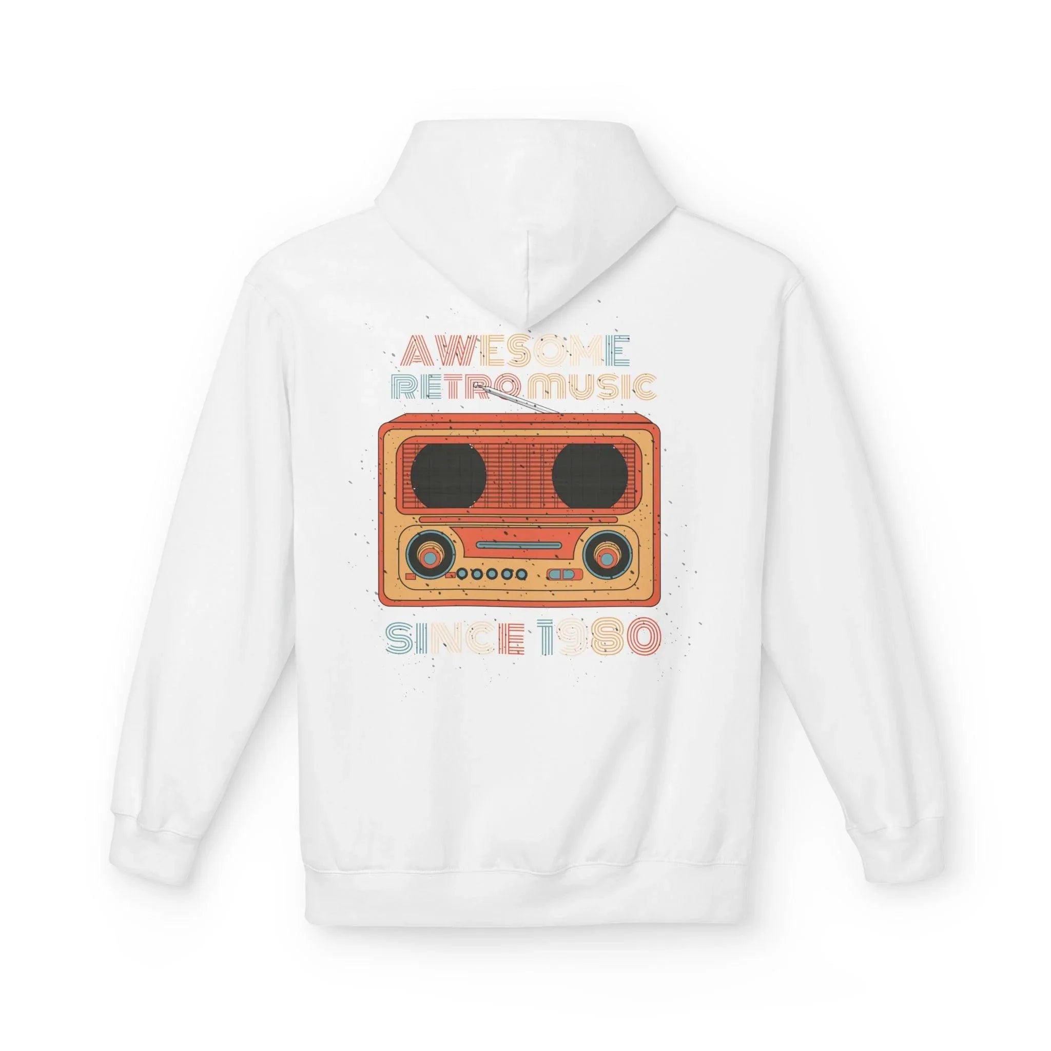 Stylish Retro Music Fleece Hoodie for Ultimate Comfort
