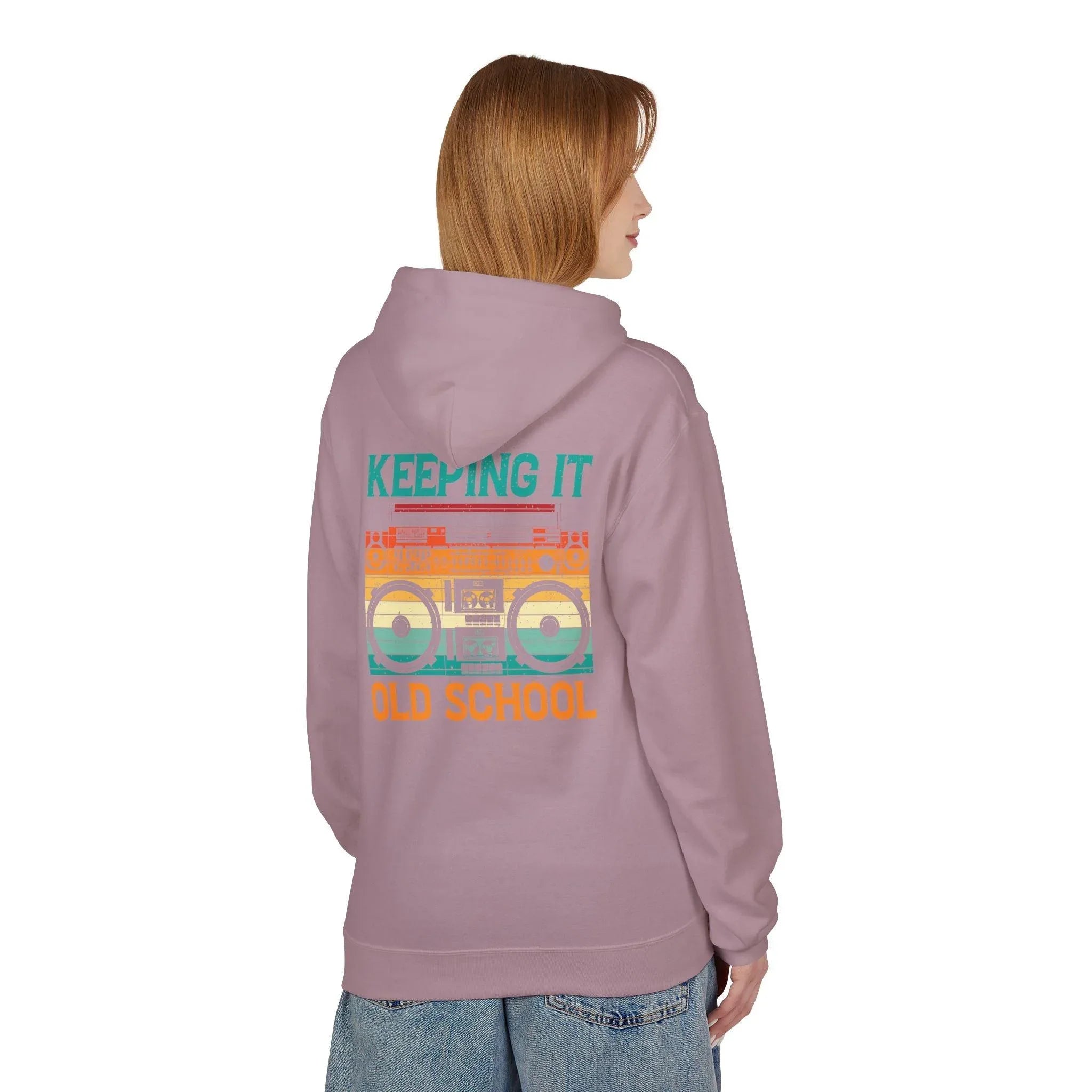 Ultimate Comfort Premium Old School Boombox Fleece Hoodie