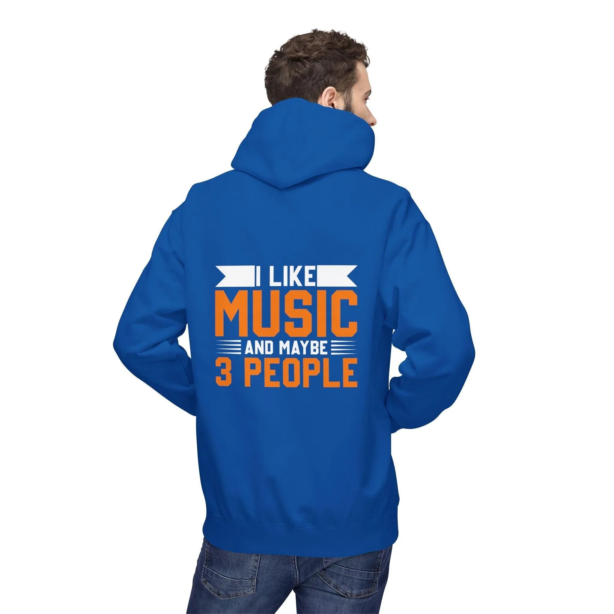 Cozy Up with the "I Love Music & My 3 People" Fleece Hoodie