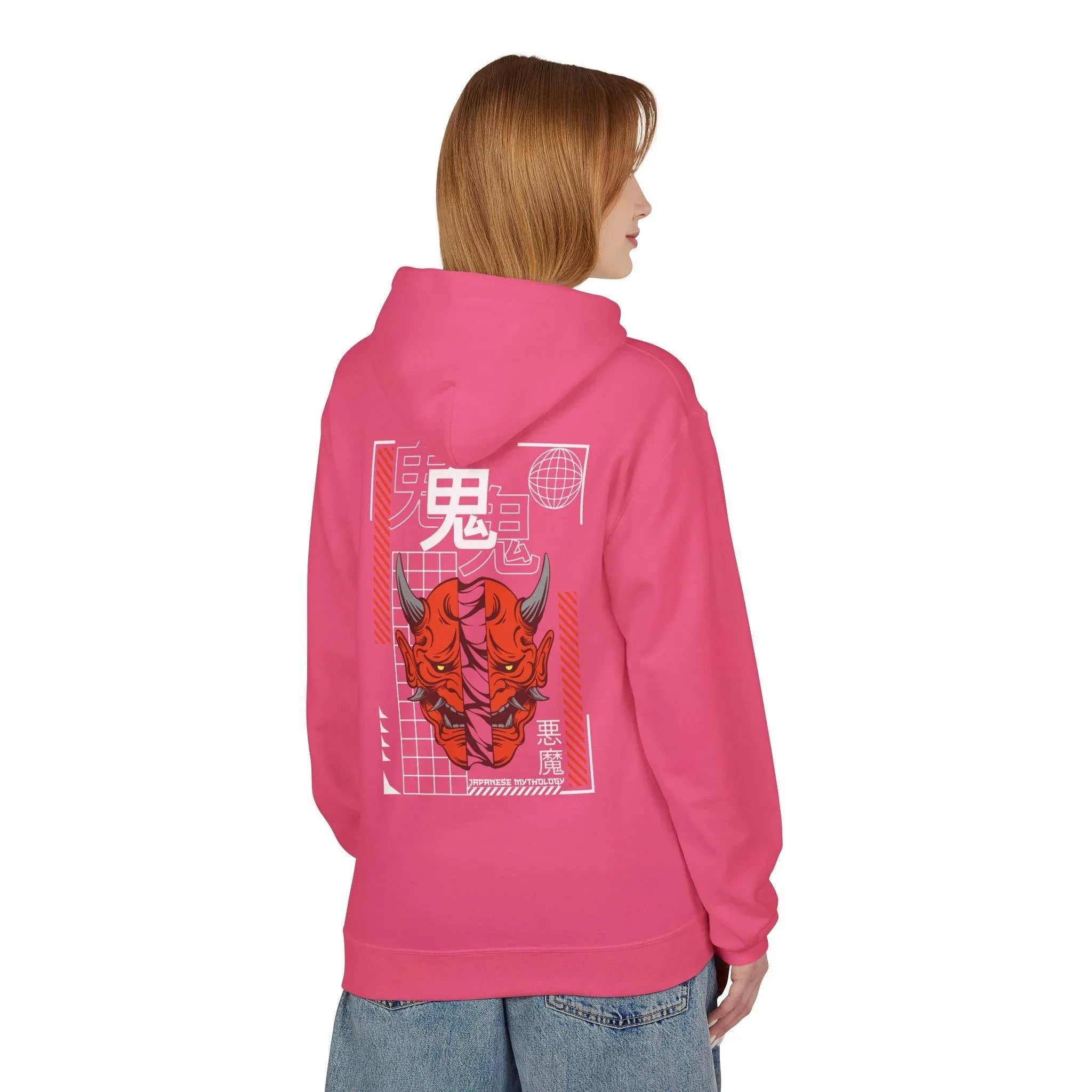 Oni Mask Streetwear Fleece Hoodie - Ultimate Comfort & Unique Style