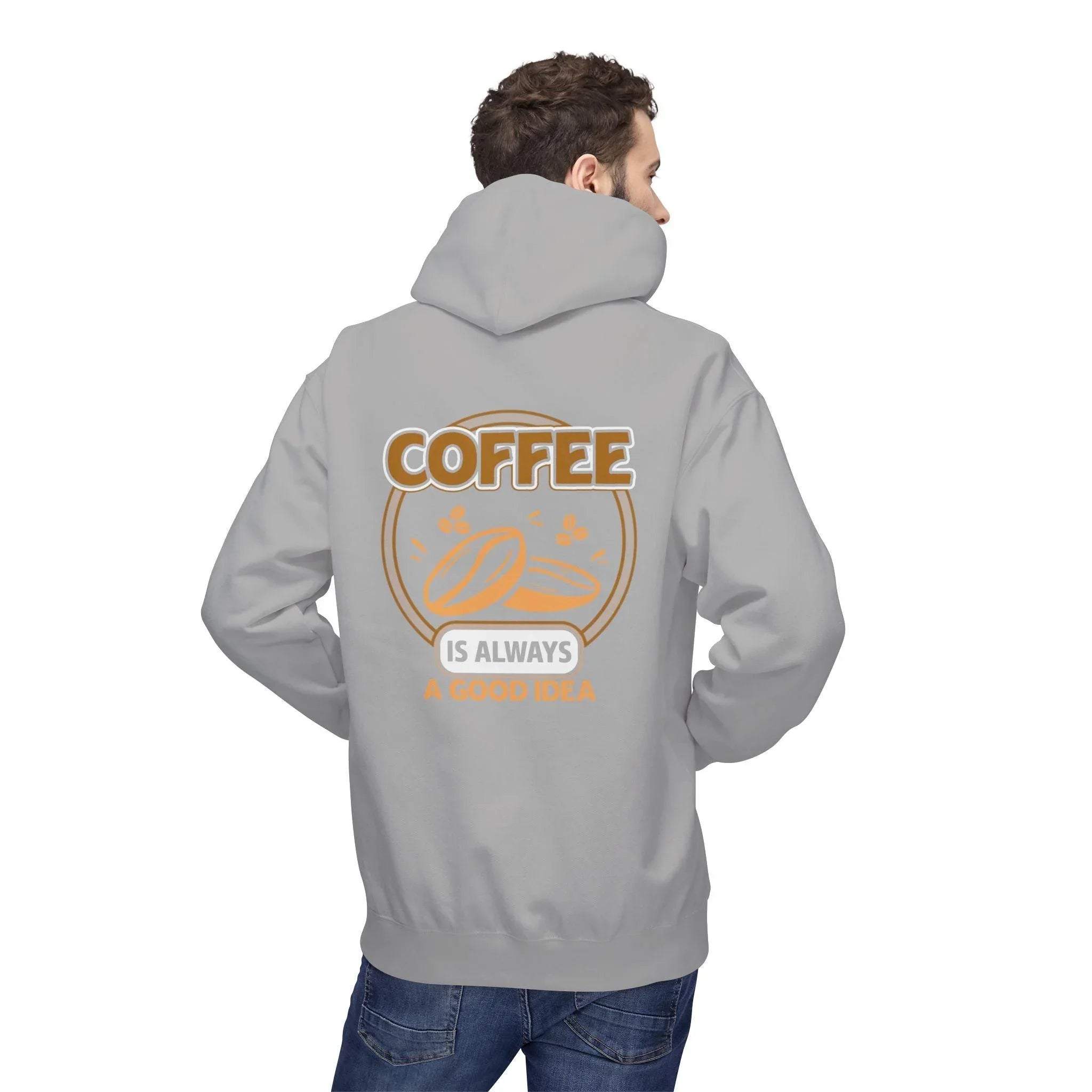 Cozy Up in Style: "Coffee Is Always A Good Idea" Fleece Hoodie