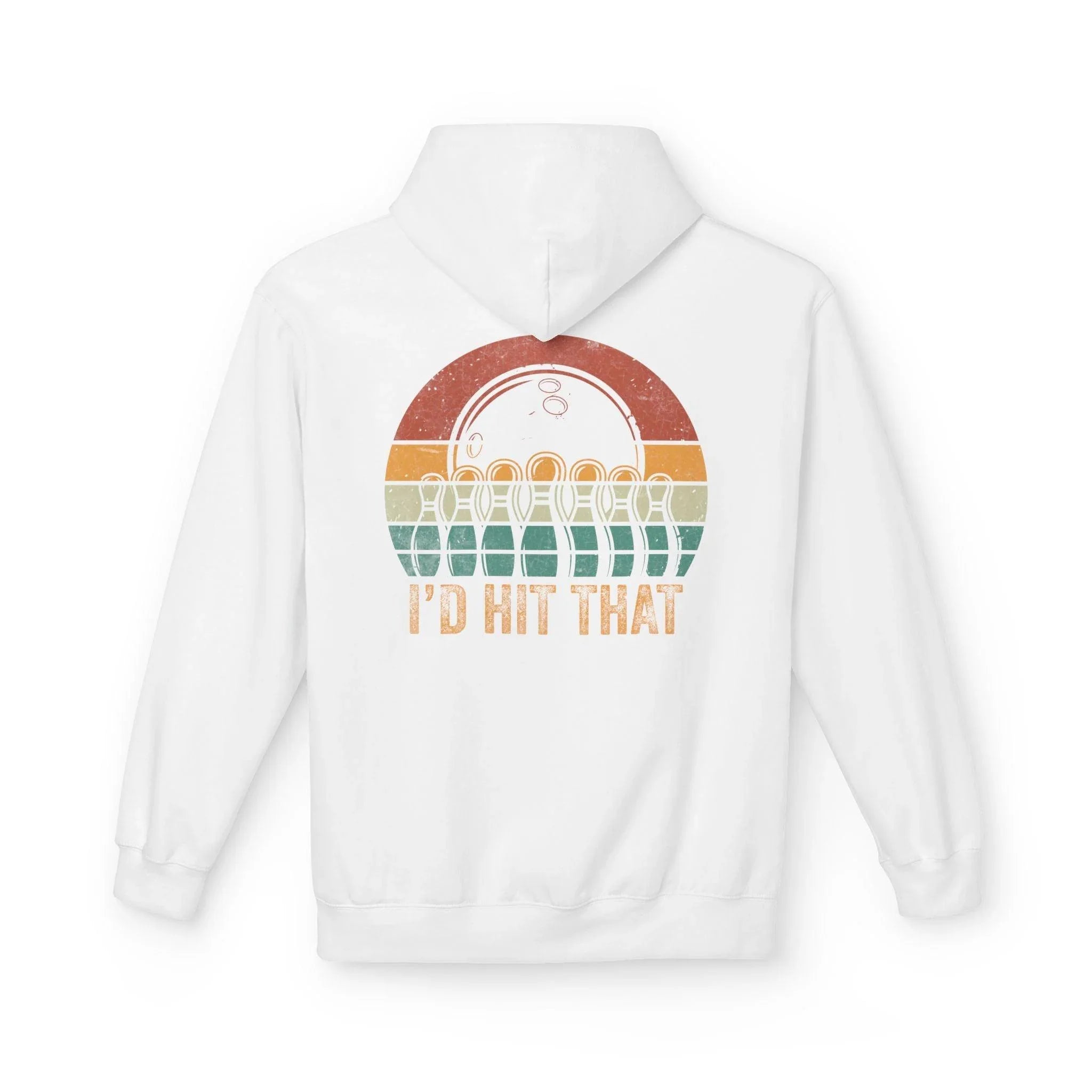 "I'd Hit That" Retro Bowling Cozy Fleece Hoodie for Ultimate Comfort