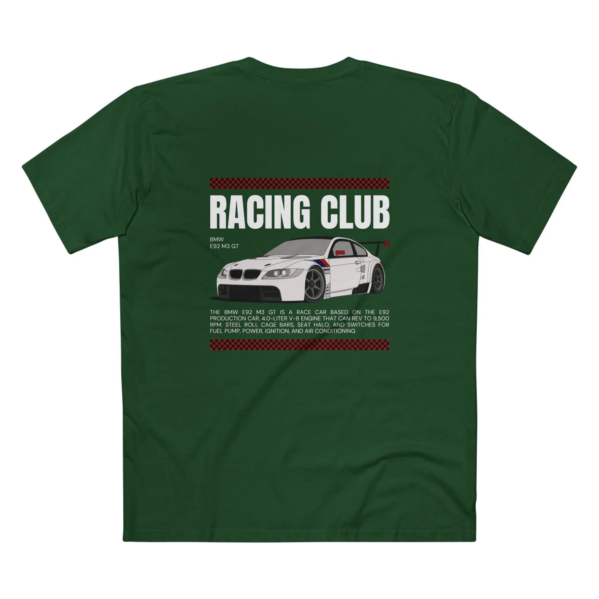 Premium BMW Inspired E92 M3 GT Racecar T-Shirt