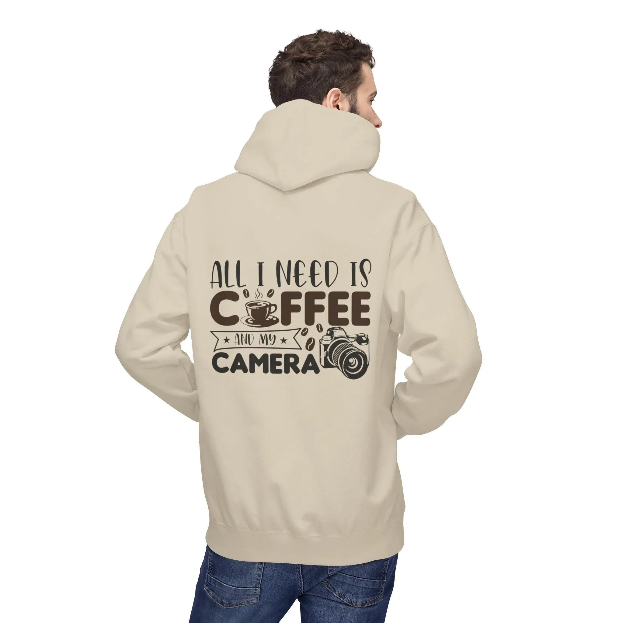 Cozy Photographer's Coffee Fleece Hoodie for Style and Comfort