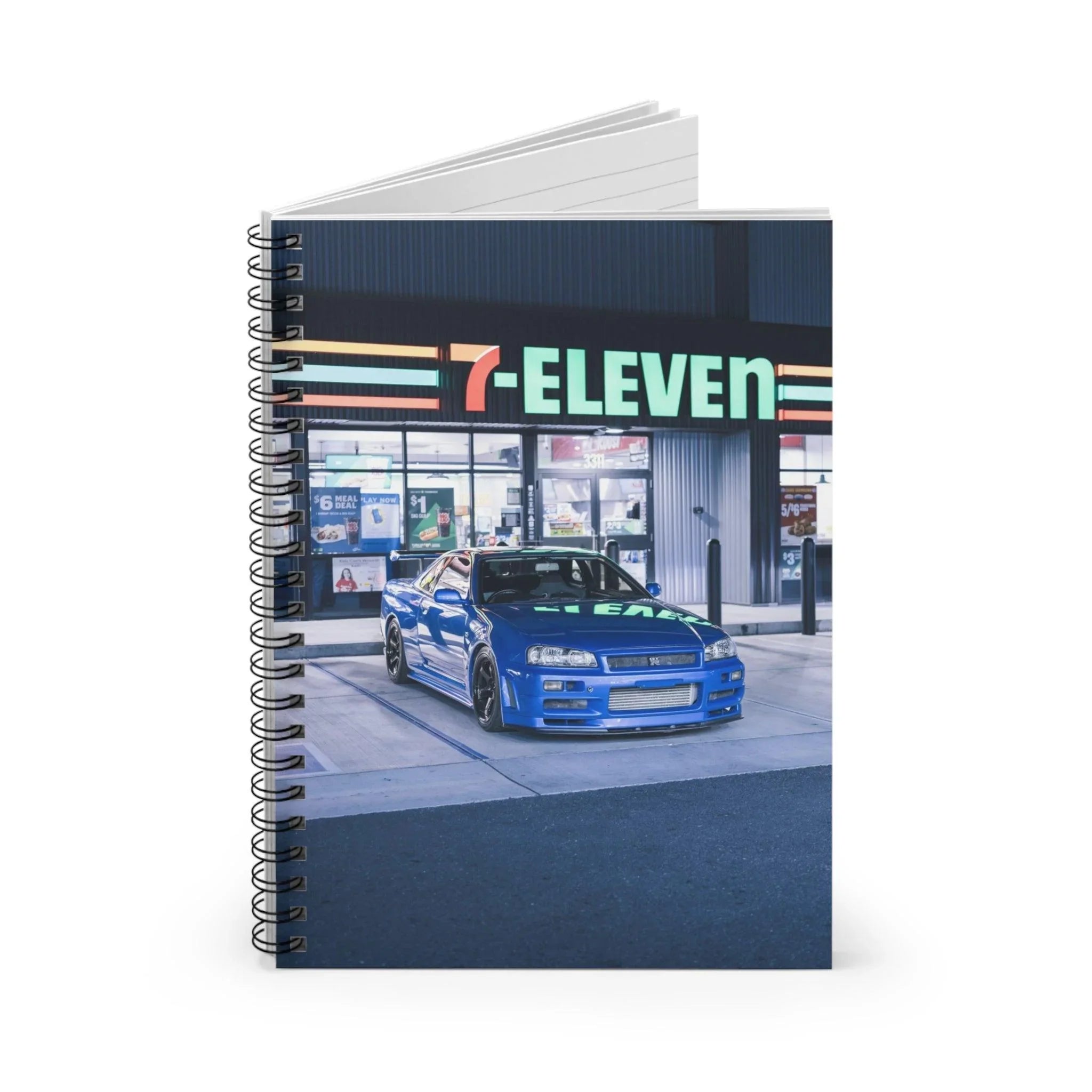 Nissan GTR R34 Automotive Spiral Notebook #005 - Throttle Designs