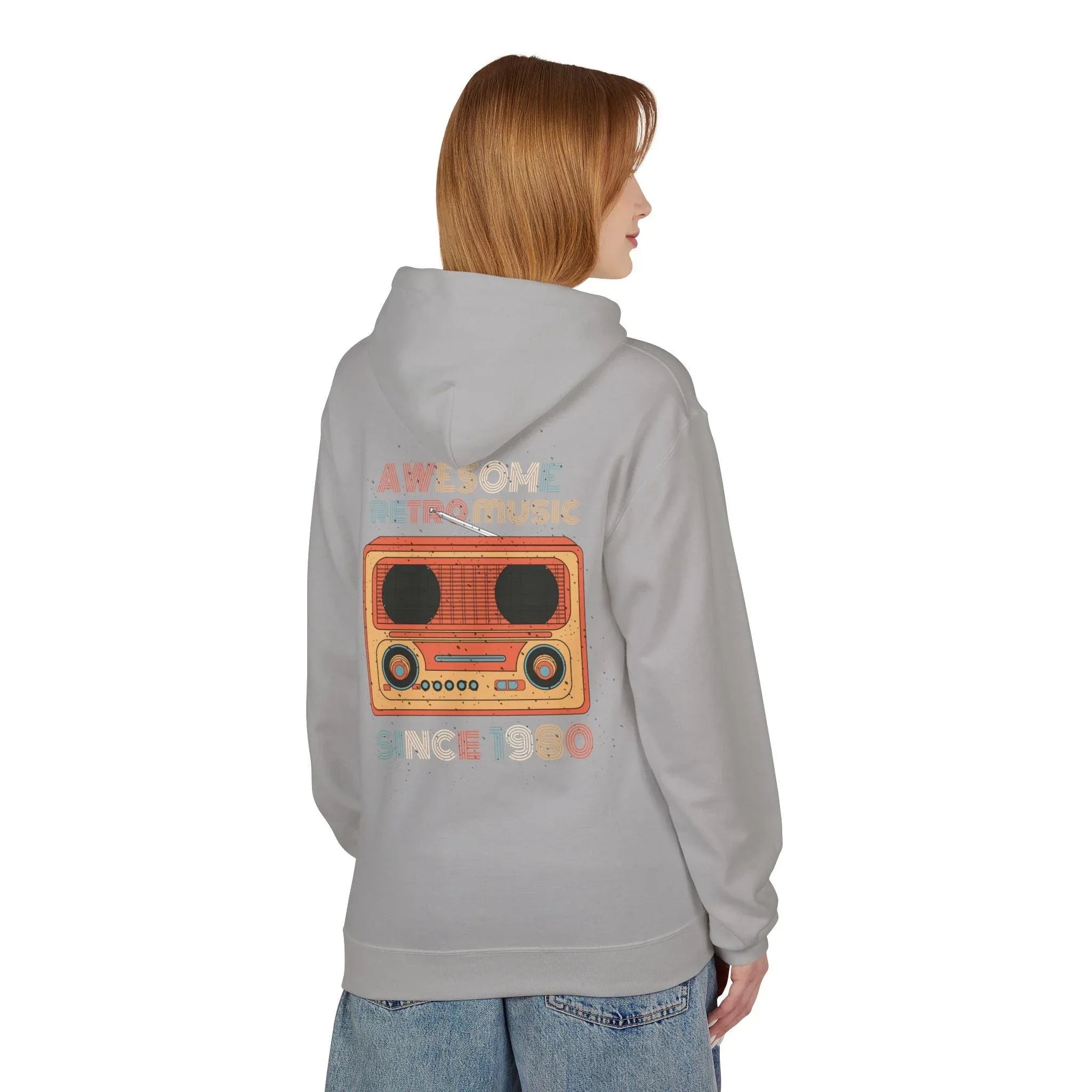 Stylish Retro Music Fleece Hoodie for Ultimate Comfort