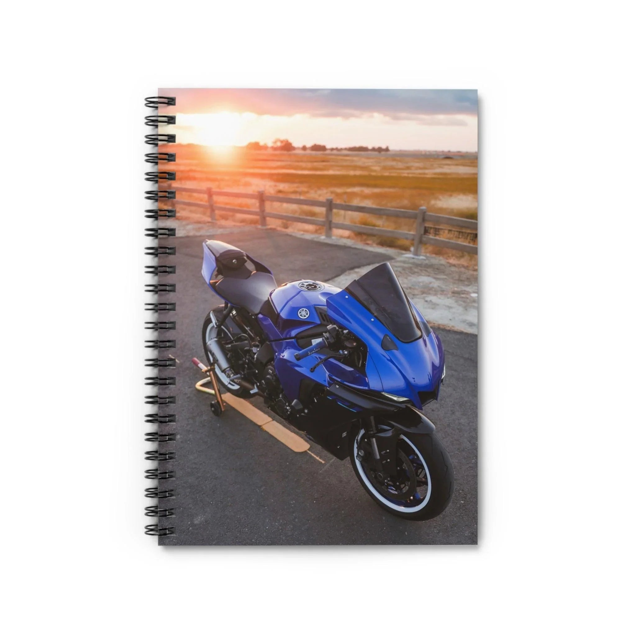 Yamaha R1 Motorcycle Spiral Notebook #004 - Throttle Designs