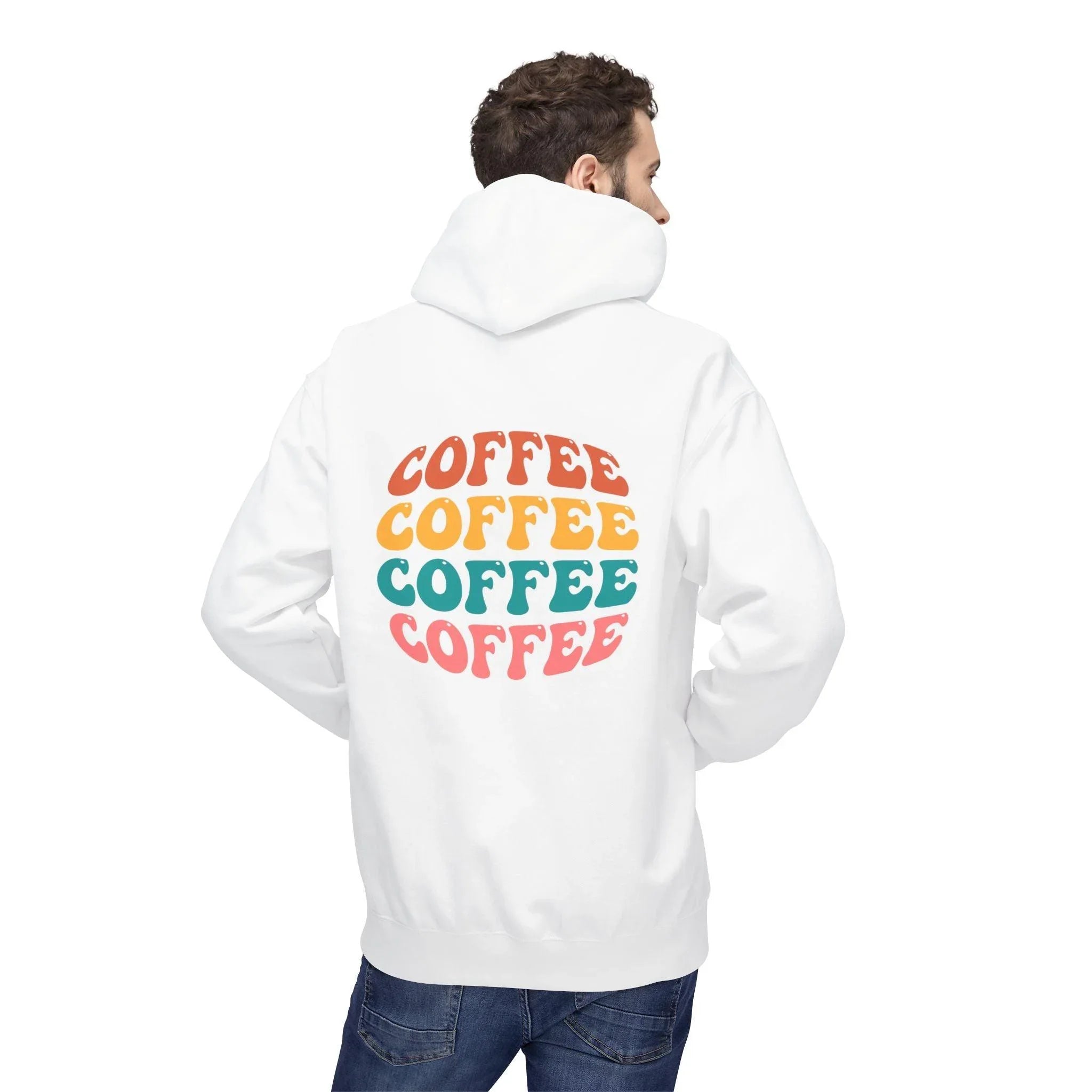 Cozy Chic Groovy Coffee Fleece Hoodie for Ultimate Comfort