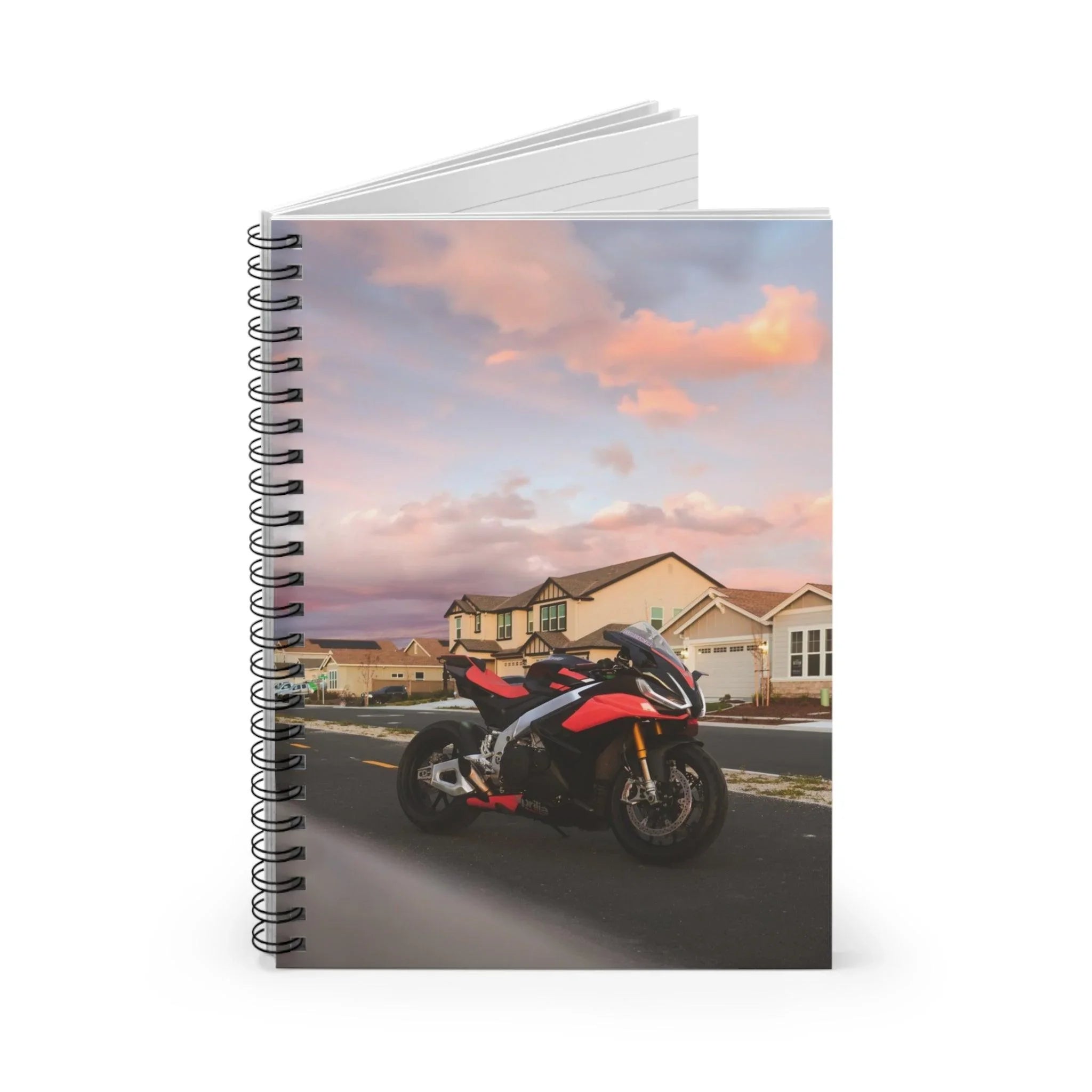 Aprilia RSV4 1100 Factory Motorcycle Spiral Notebook #017 - Throttle Designs