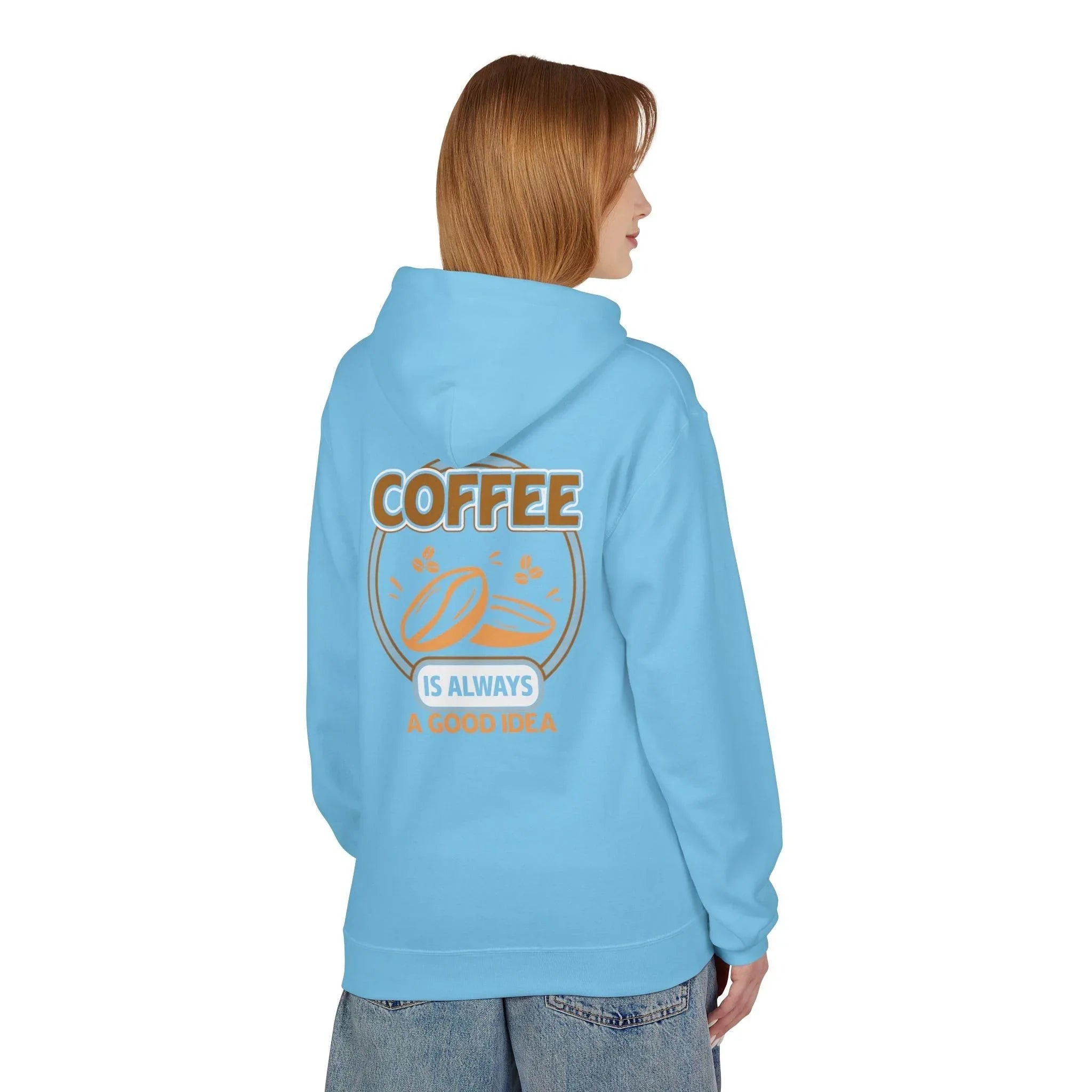 Cozy Up in Style: "Coffee Is Always A Good Idea" Fleece Hoodie