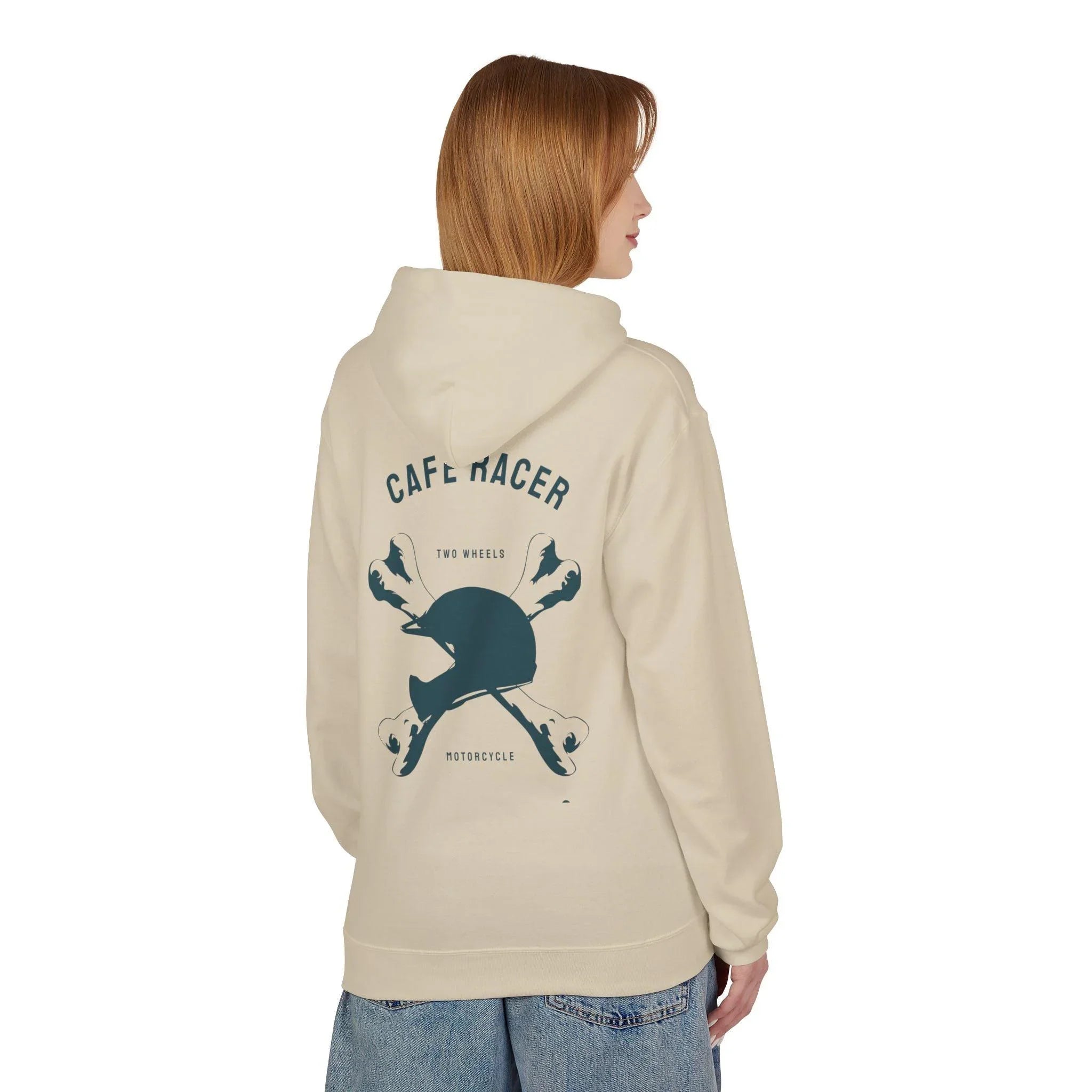 Ultimate Cafe Racer Fleece Hoodie - Embrace the Ride with "Never Stop Riding" Design